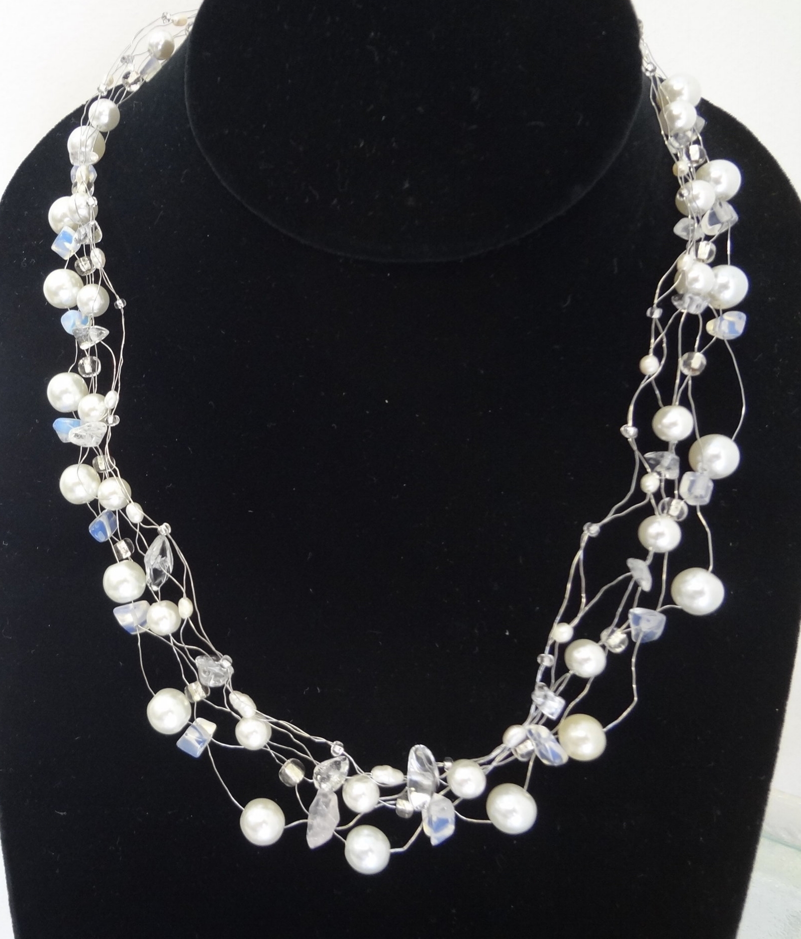 Pearls and Lace Necklace