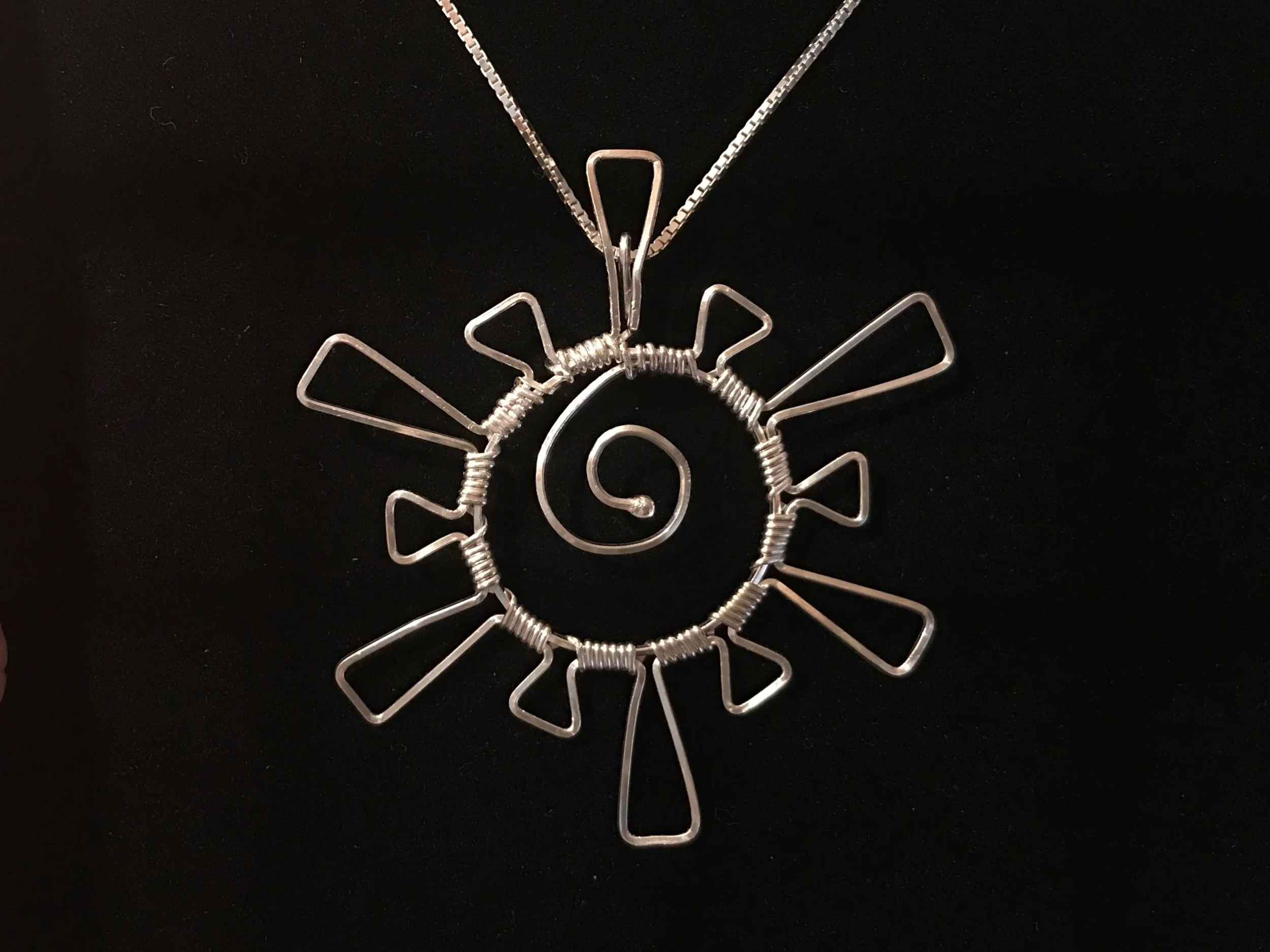 Silver Starburst Pendant
