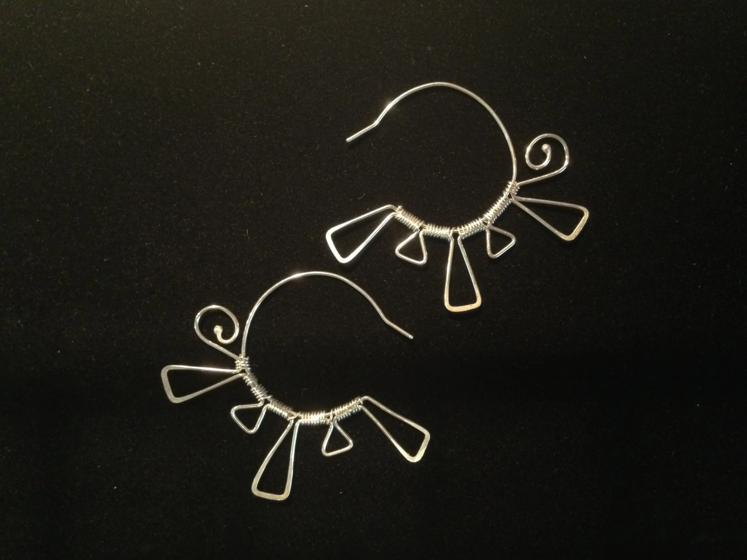 Silver Starburst Earrings