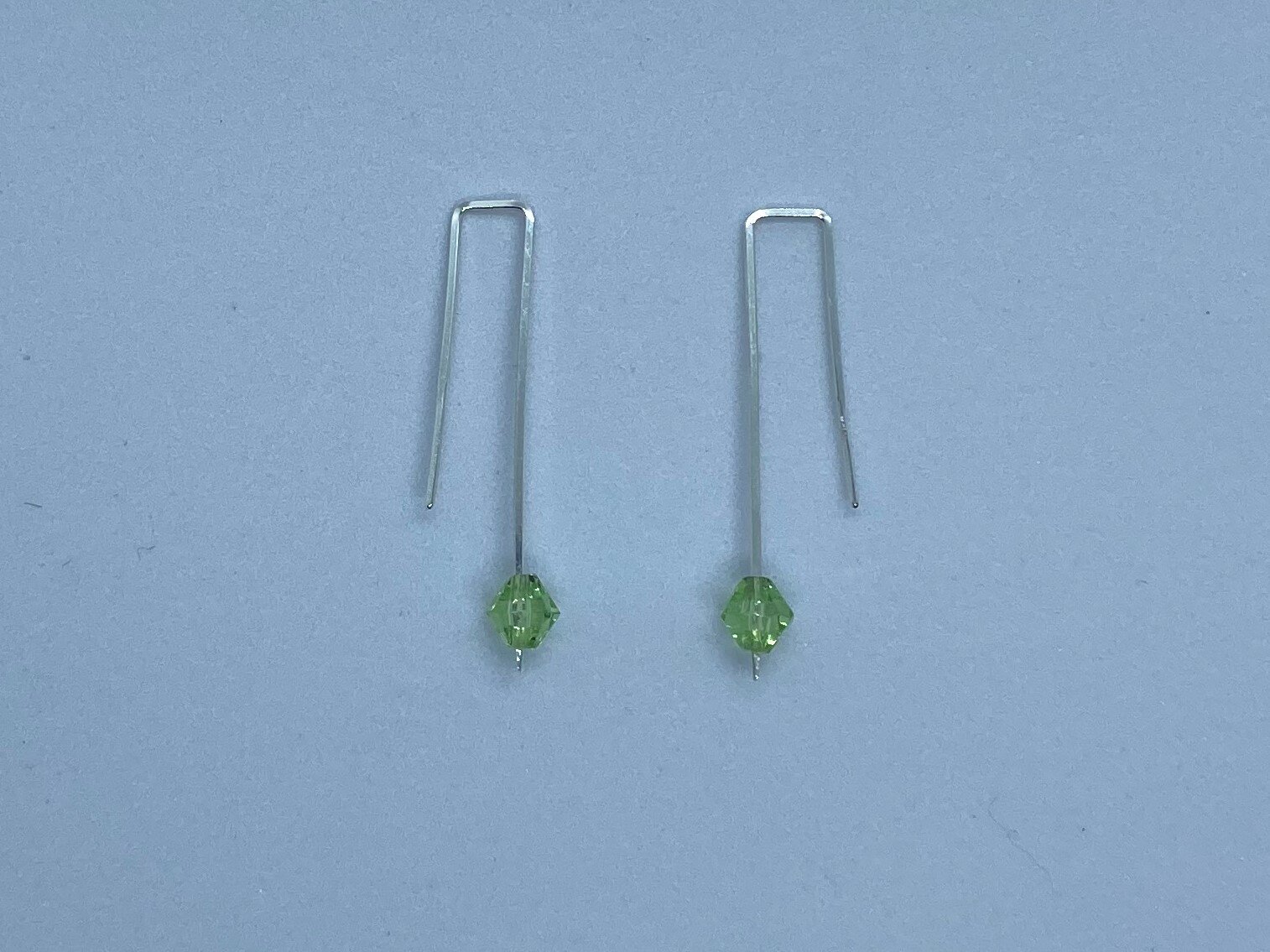 Spring Green Threader Earrings