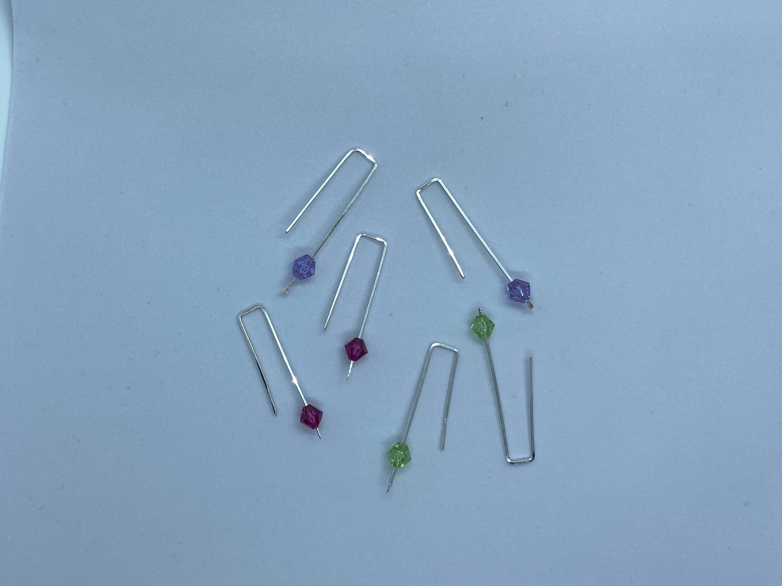 Crystal Silver Threader Earrings