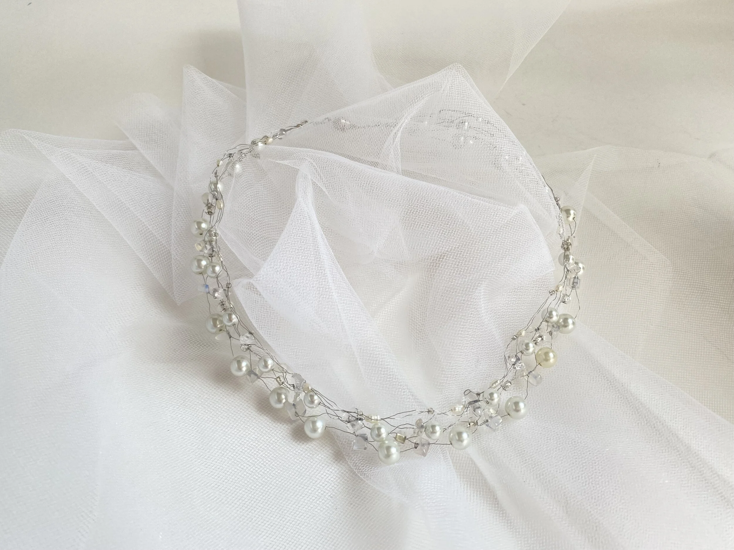 Pearls and Lace Necklace