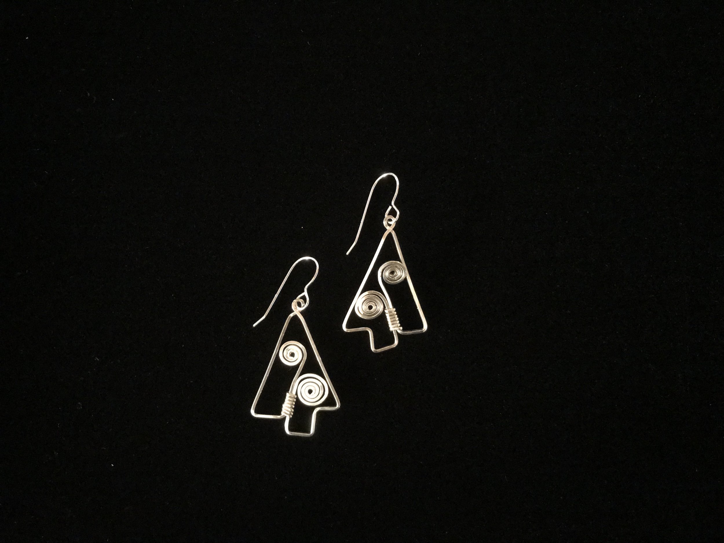 Woodland Christmas Tree Earrings