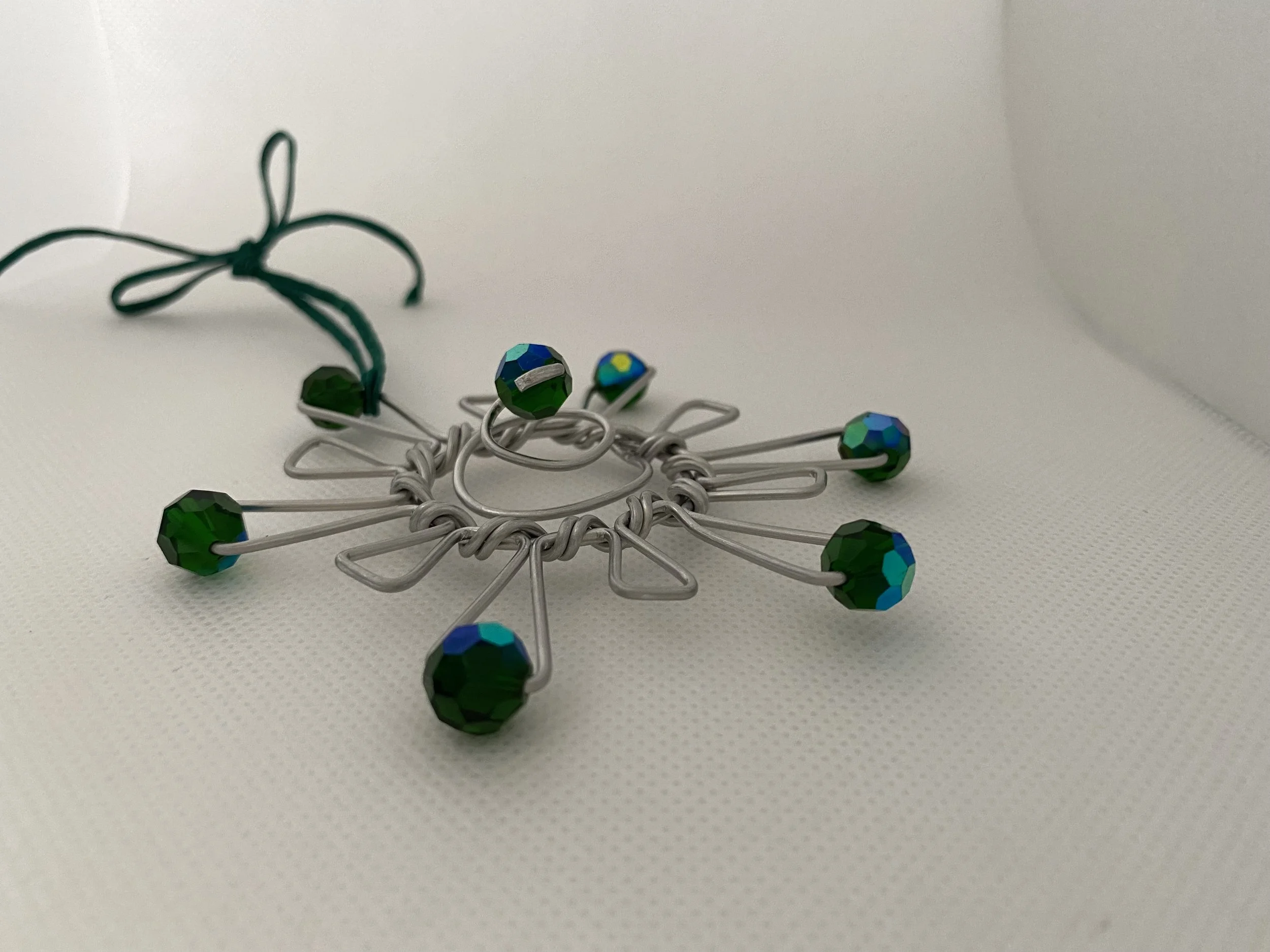 Crystal Star Ornament Side View
