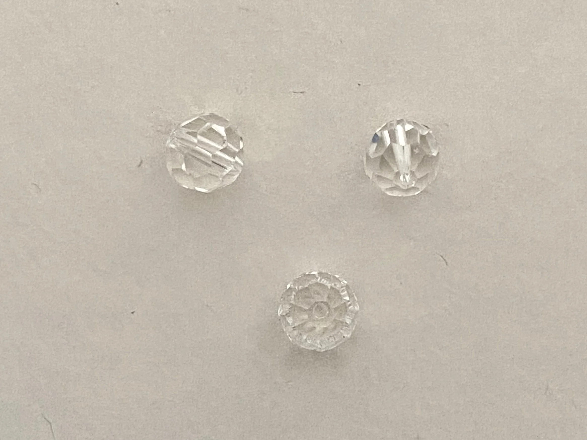Crystal Clear faceted Beads
