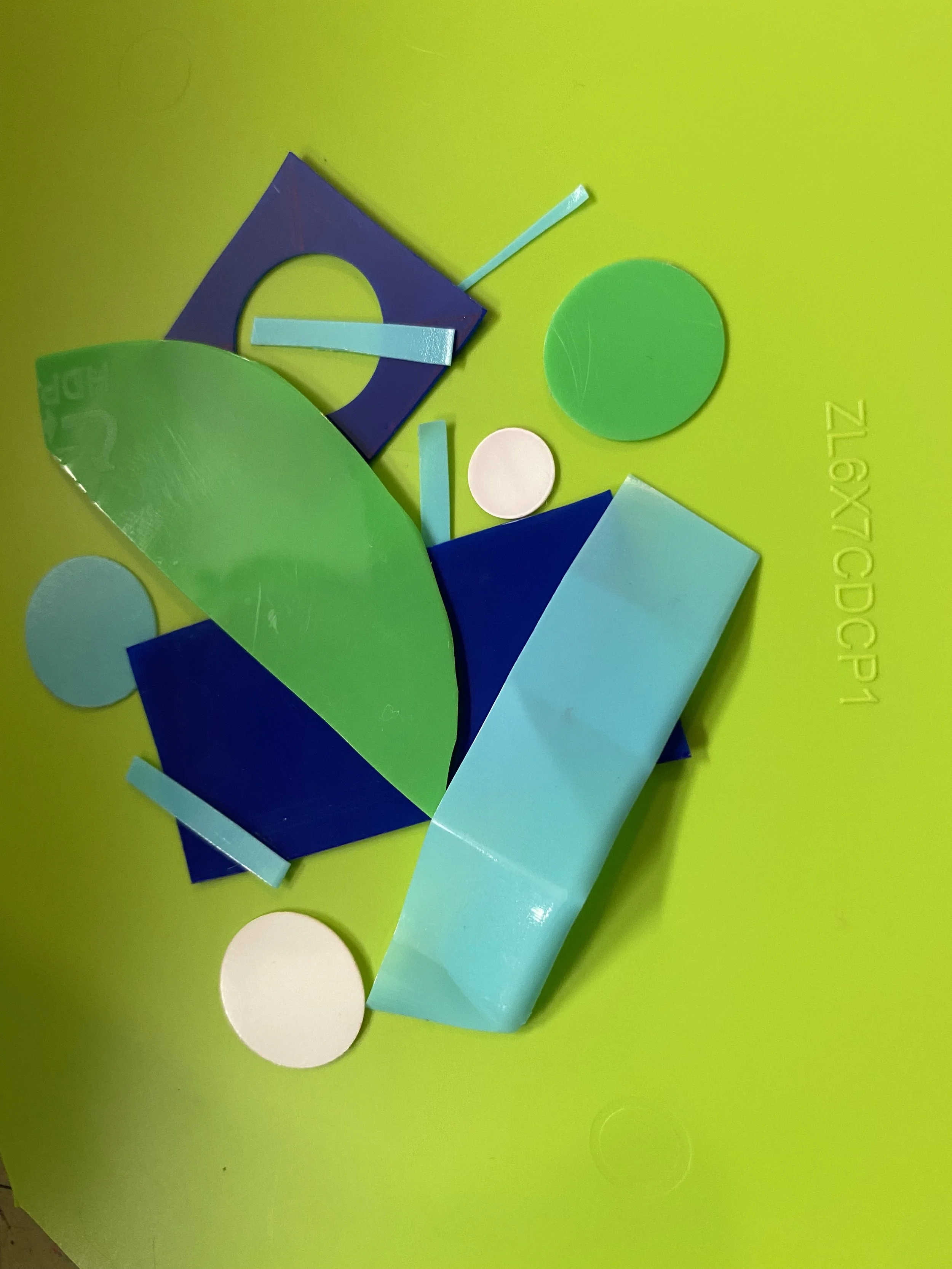 plastic food containers make colorful recycled earrings