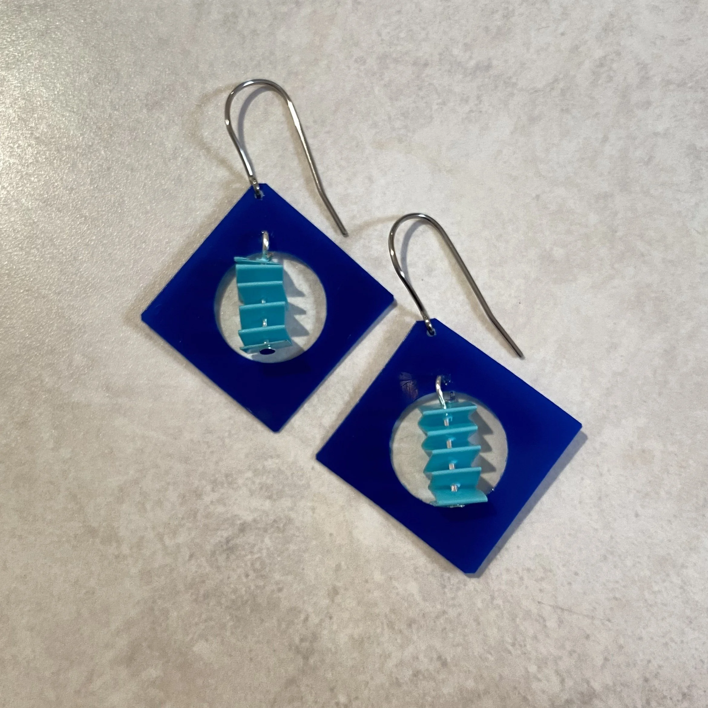 Square Zig-Zag Earrings