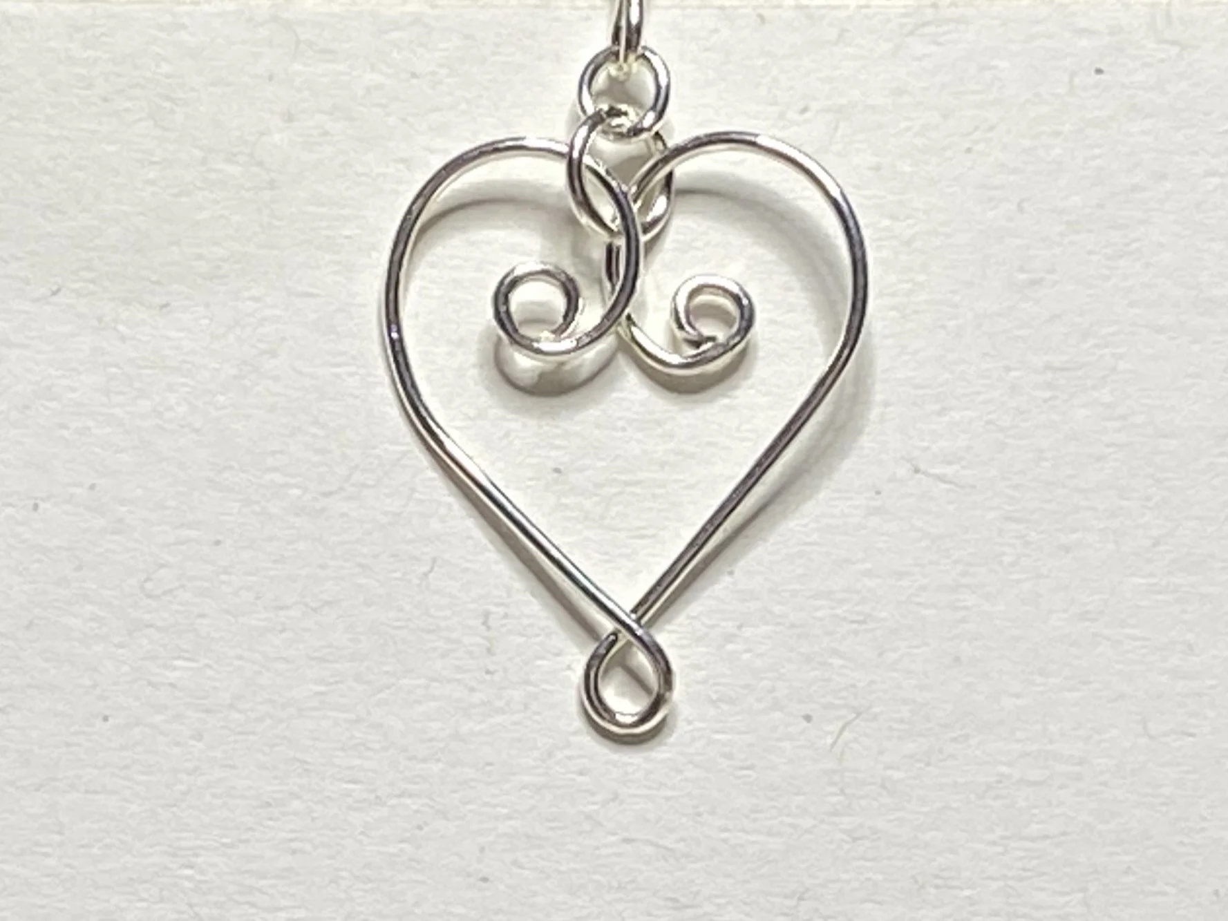 Single Heart Shaped Earring Hoop