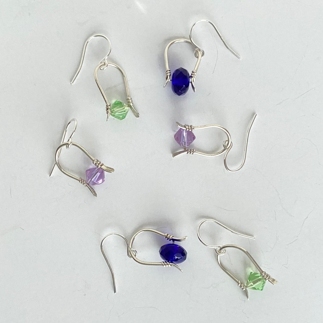Horseshoe earrings in various colors