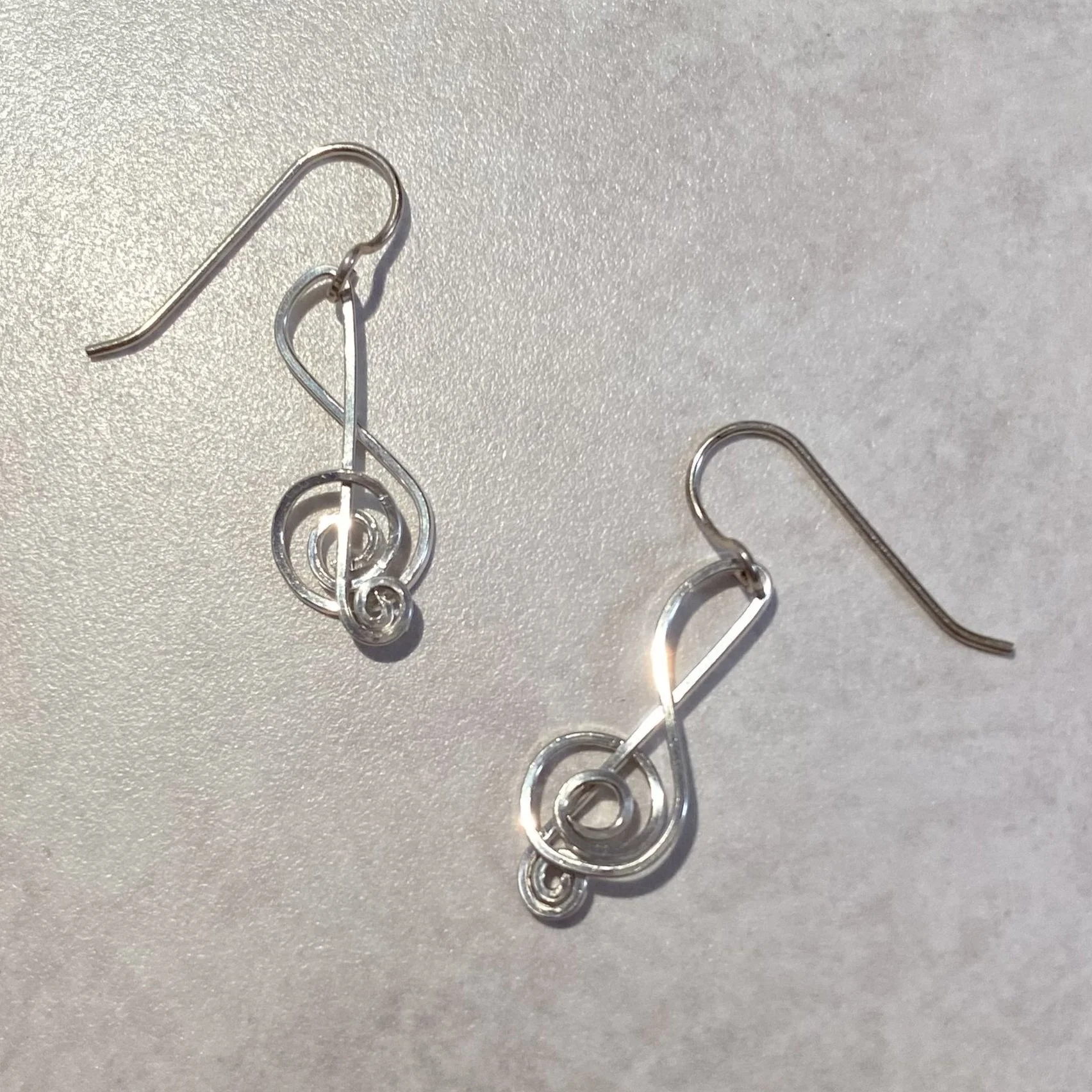 Sterling Silver Musical Earrings