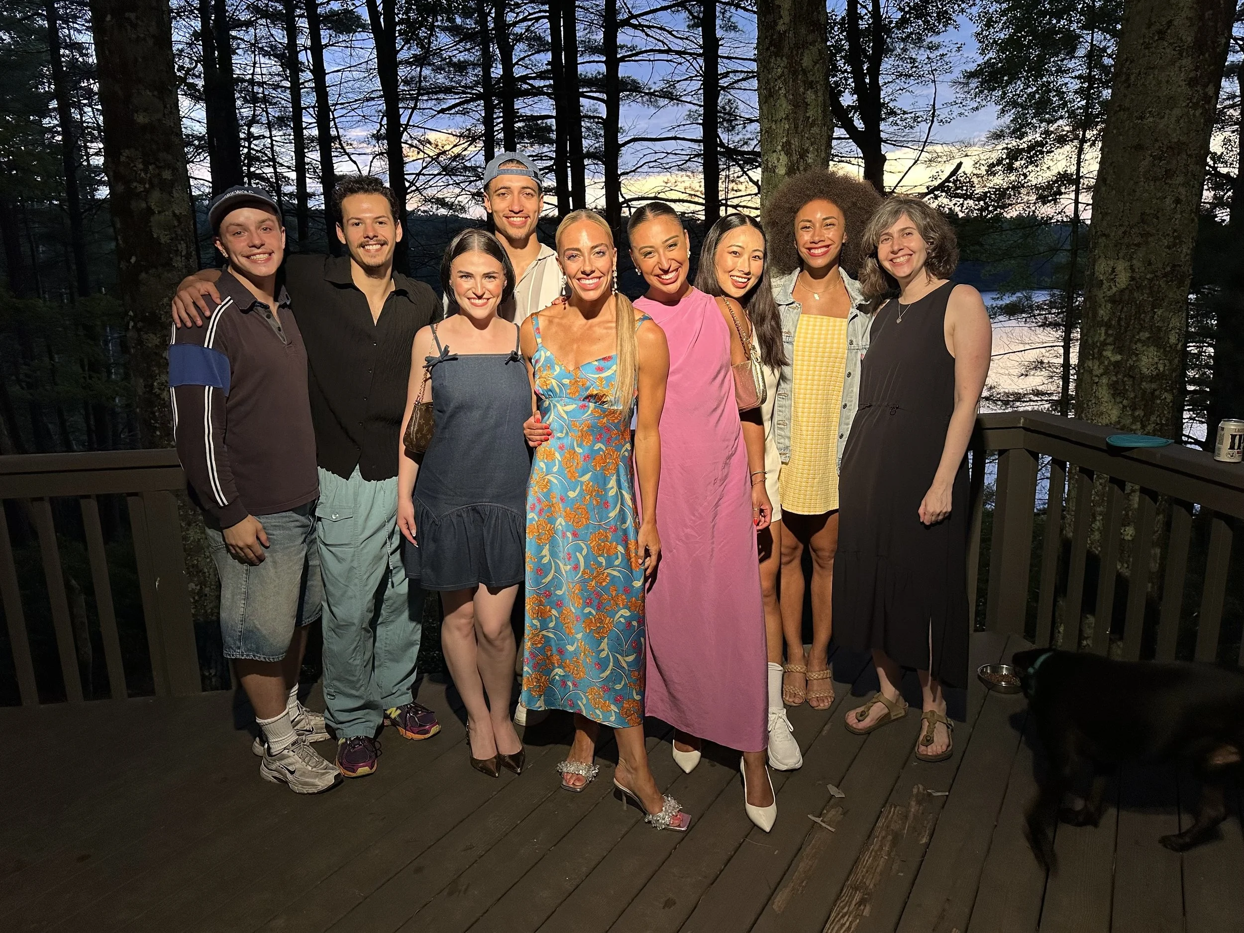 The company after our performance in Merriewold