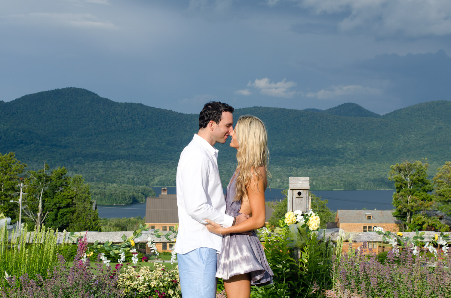 Bohemian couple in the mountains