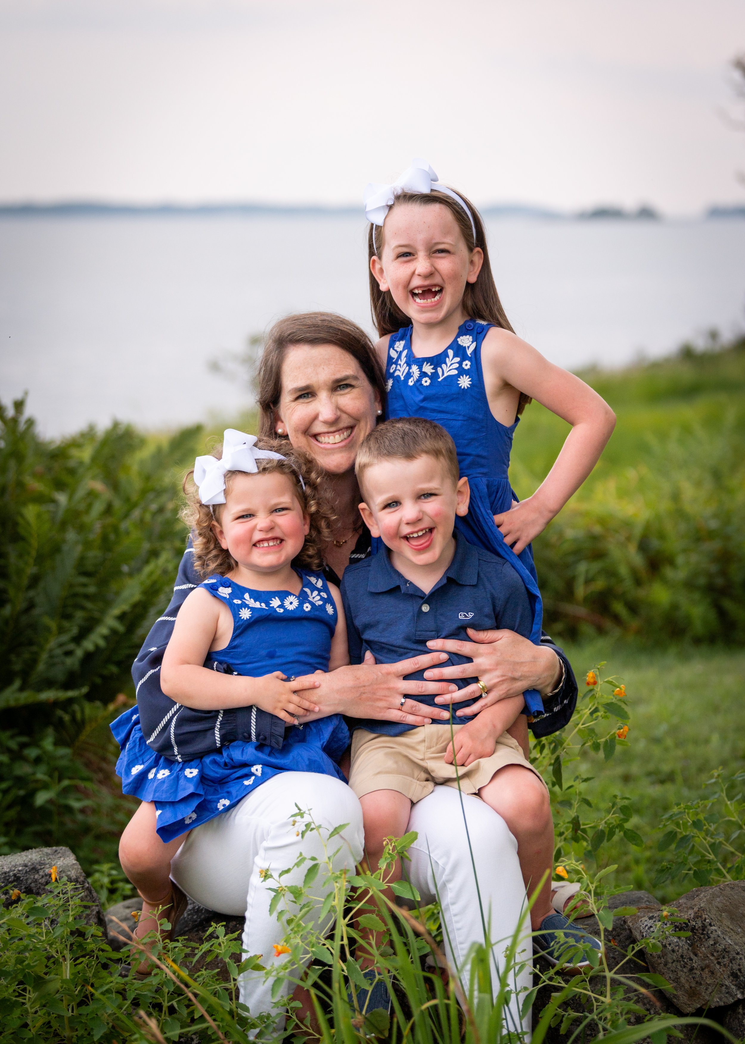 lindsay murphy photography | portland maine family photographer | Chebeague Island mom and kids.jpg