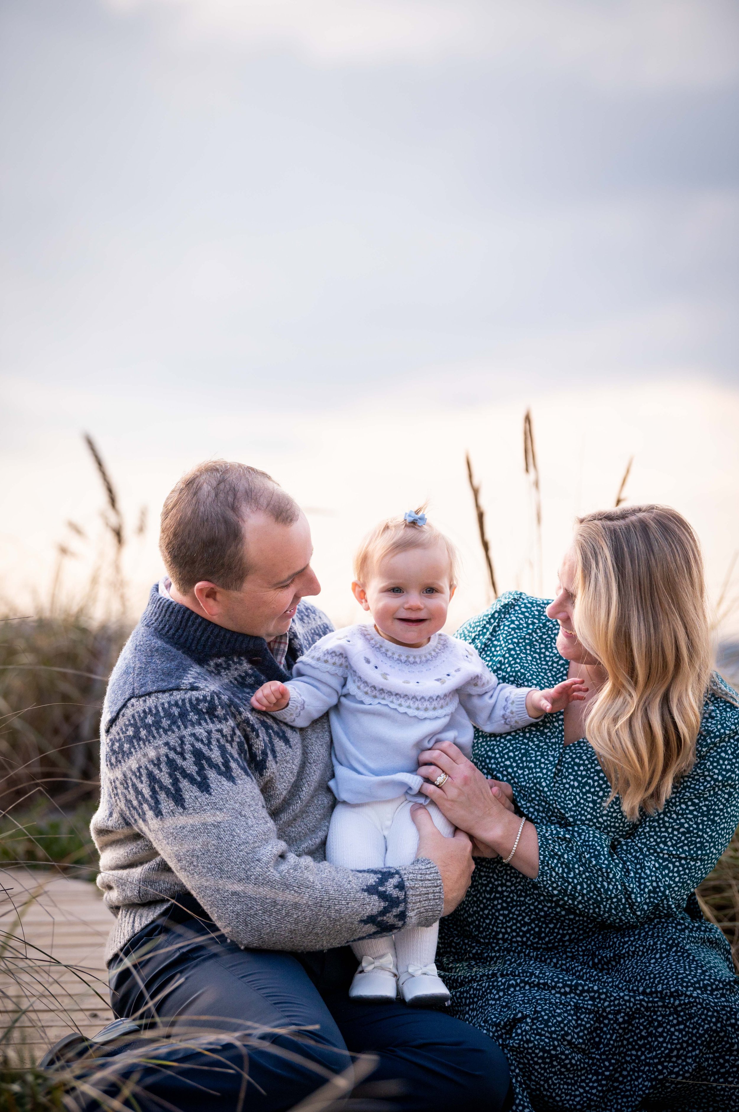 lindsay murphy photography | portland maine family photographer | ferry beach family photo sunset beach grass.jpg