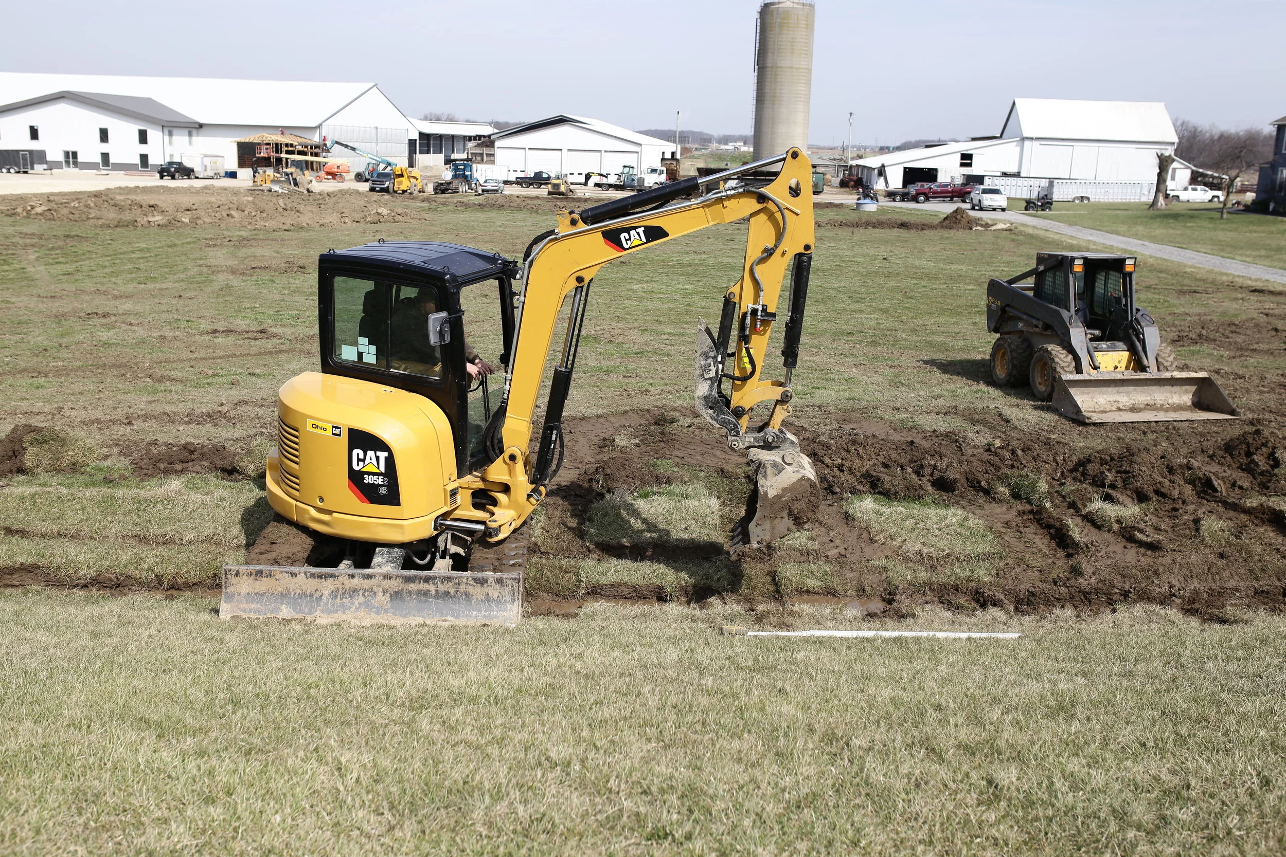  Installation of ditch tile for Midwest Cattle Co. 