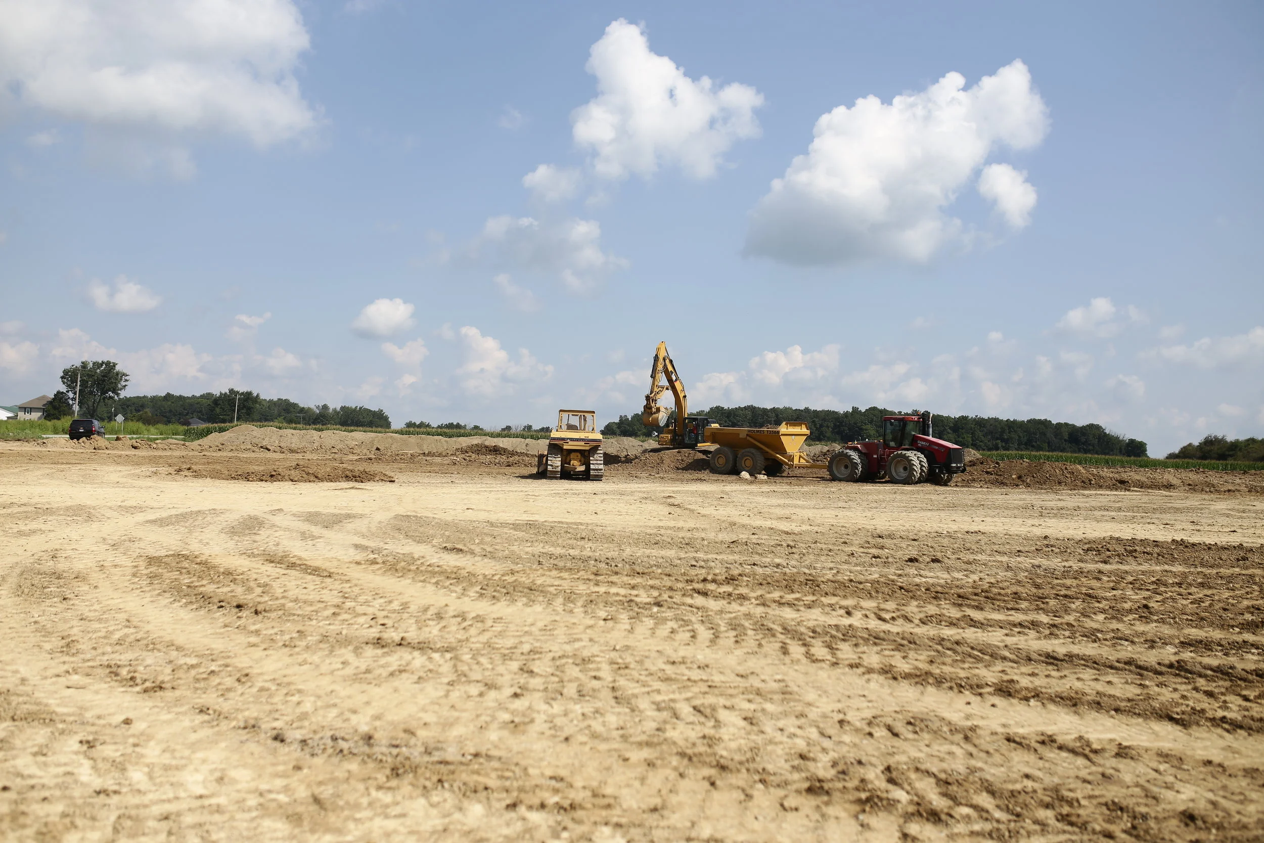  Building pad and drive for Heitmeyer property on Sidney-Freyburg Rd., Sidney, Ohio 