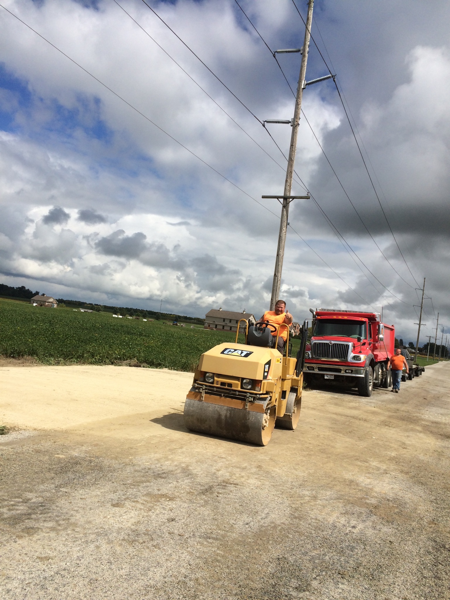  Installing farm driveway for Mike Pleiman 