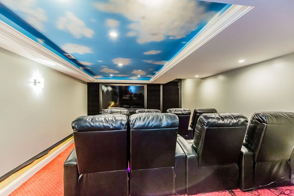 basement movie theater