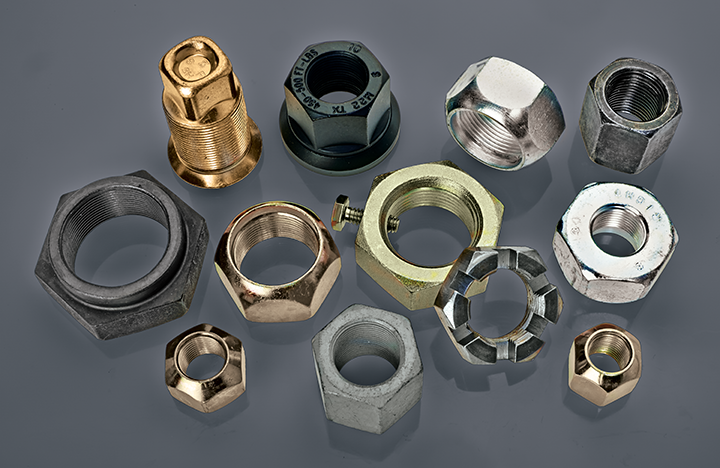 Nuts of various sizes