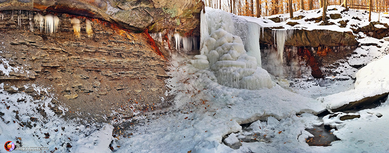 Blue Hen Falls in Winter - CVNP