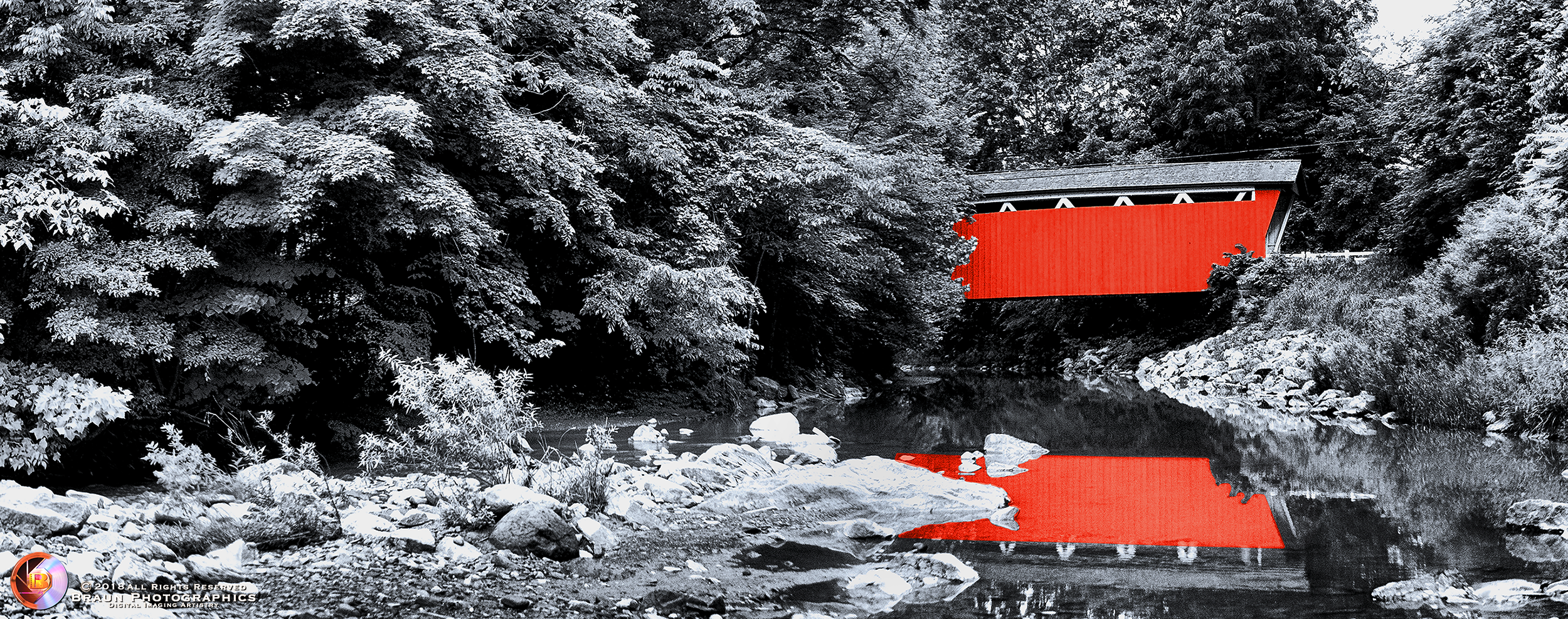 Covered Bridge - CVNP - BW