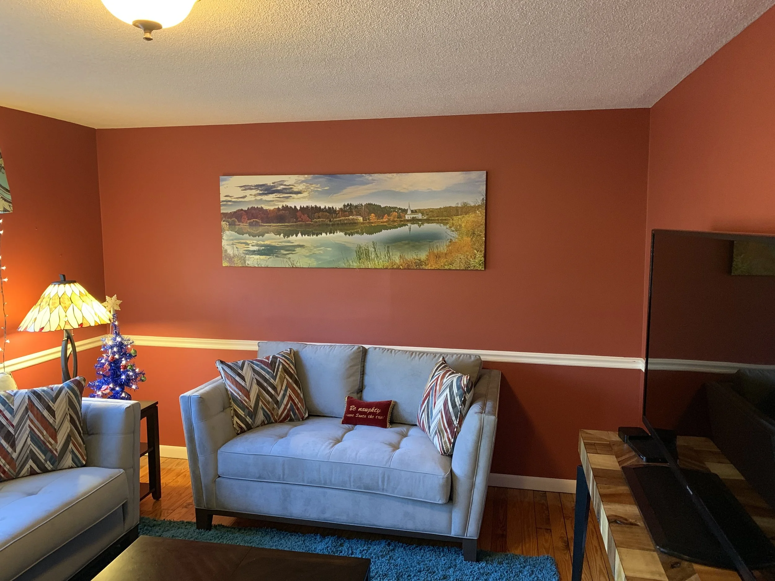 Hale Lake and Chapel. 30 x 70