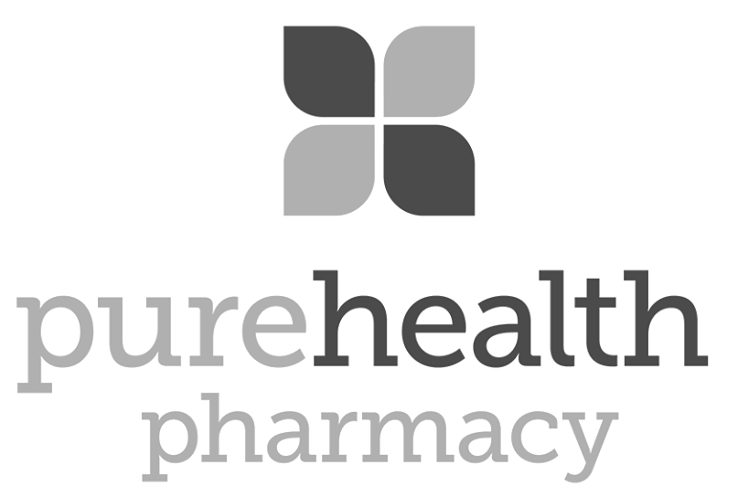 Pure health pharmacy toronto design logo bw.png