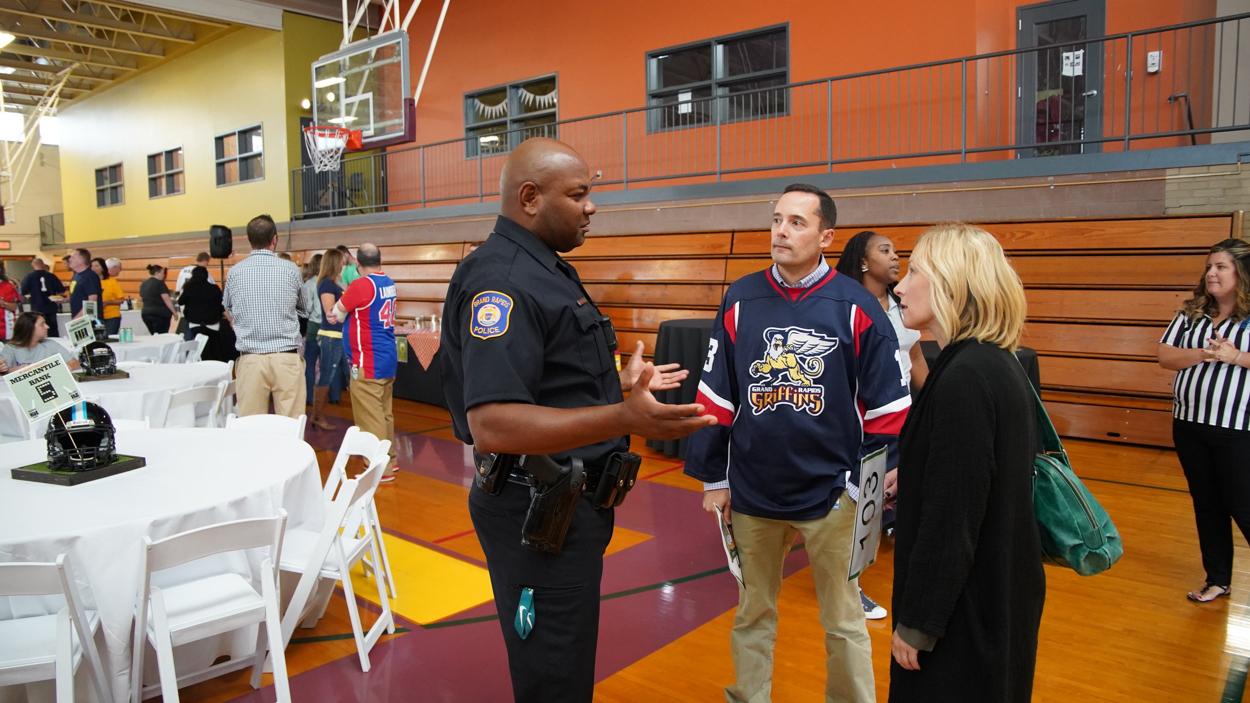  Officer Michael Harris; Deputy Chief David Kiddle; and Rebecca Benson, National Police Foundation senior policy analyst  