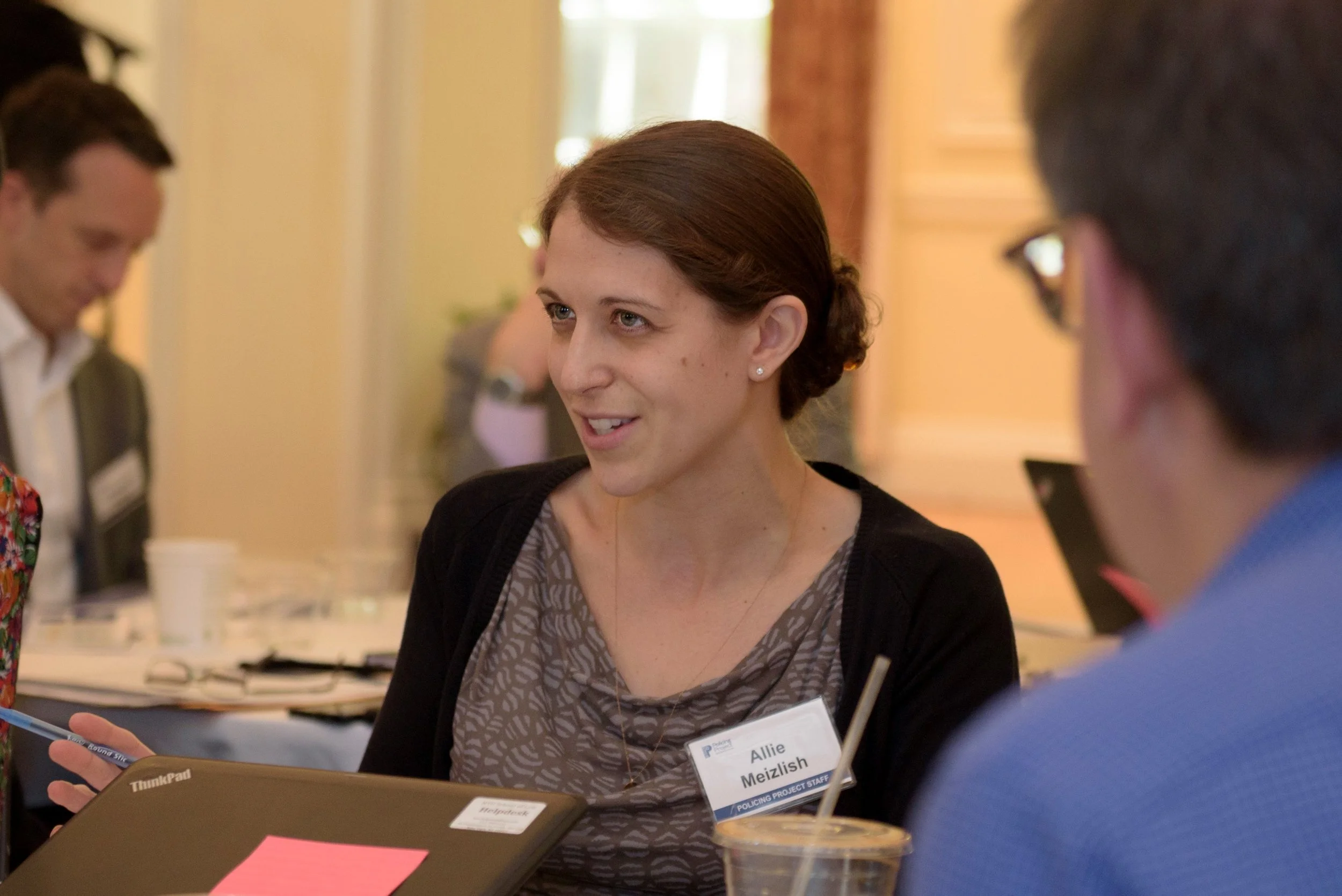 Policing Project Deputy Director Allie Meizlish at our recent community engagement convening.