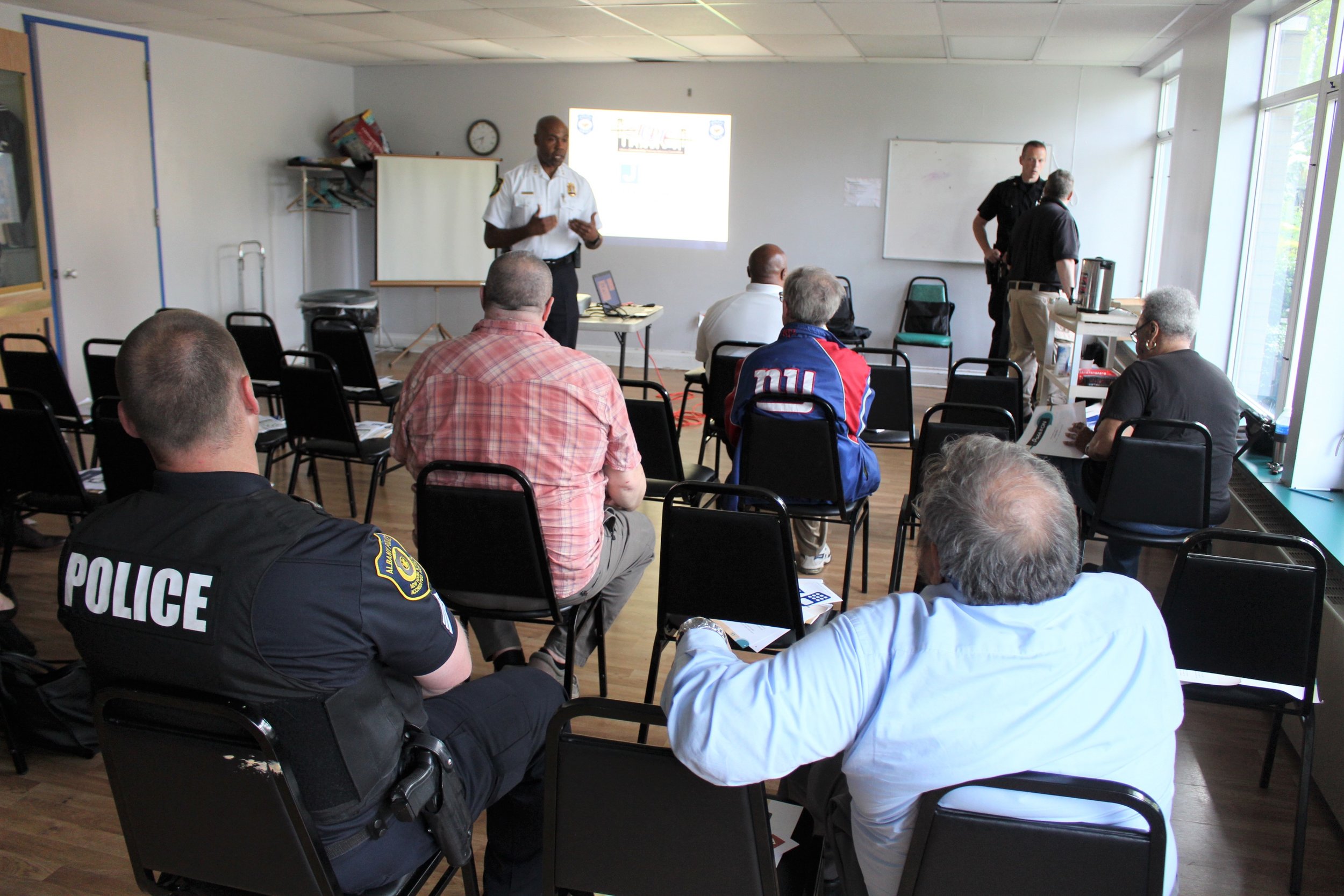  A meeting of the ACPAC with Chief Hawkins and police staff.  