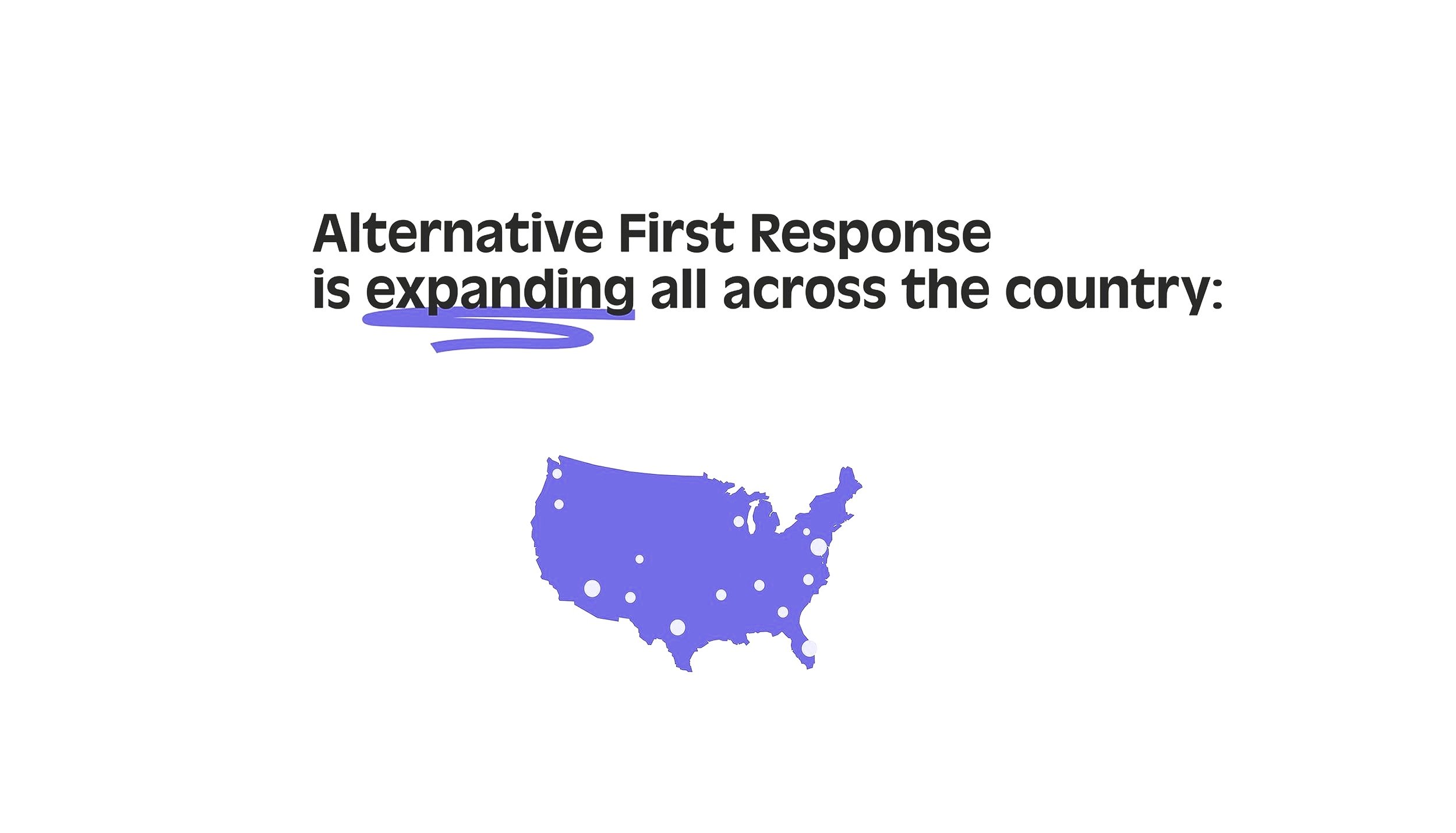   What is alternative first response?  