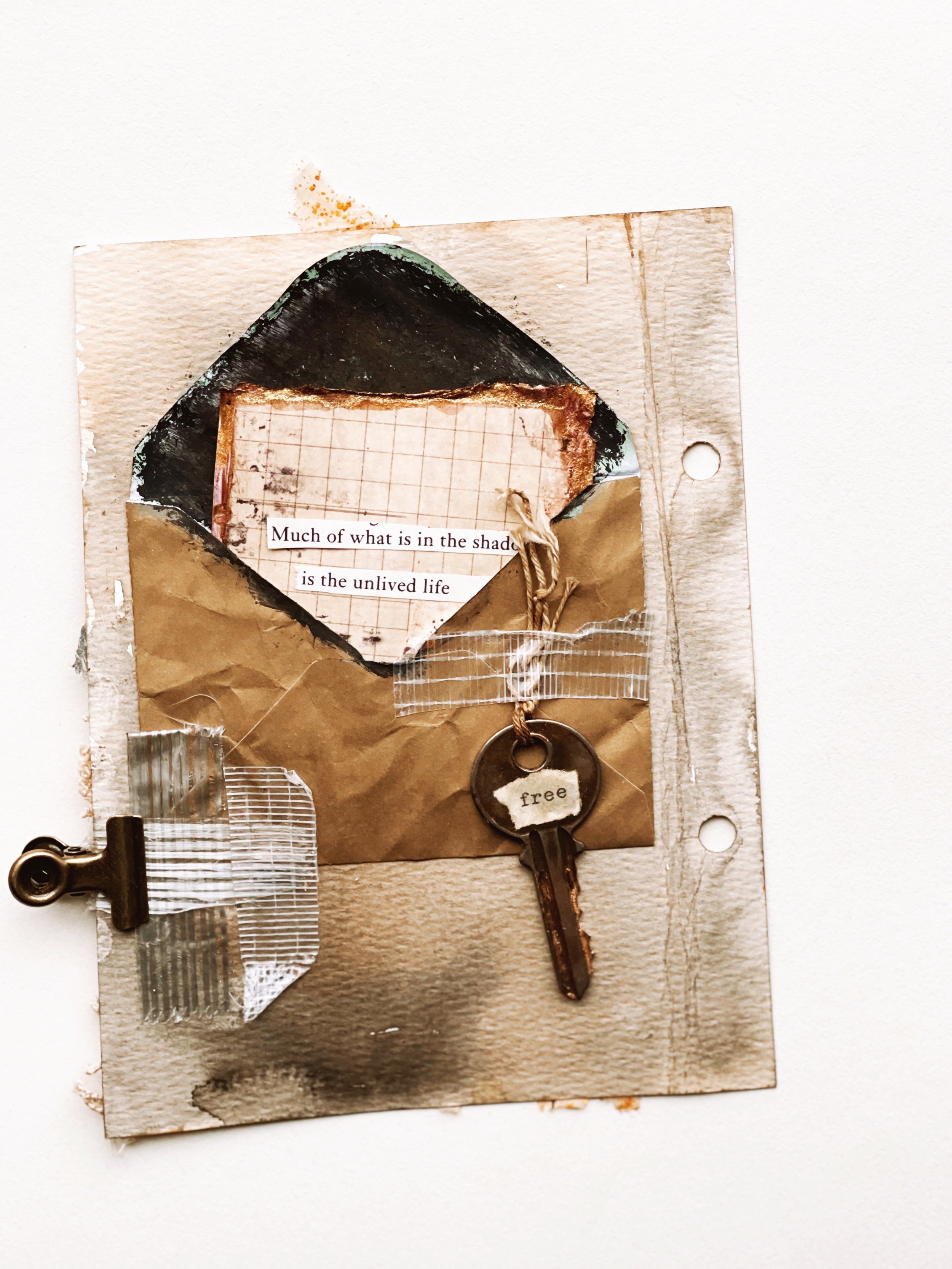 Vintage Page from an Art Journal
