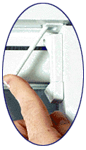 If your window's sash retaining clips look like this, refer to the information below.