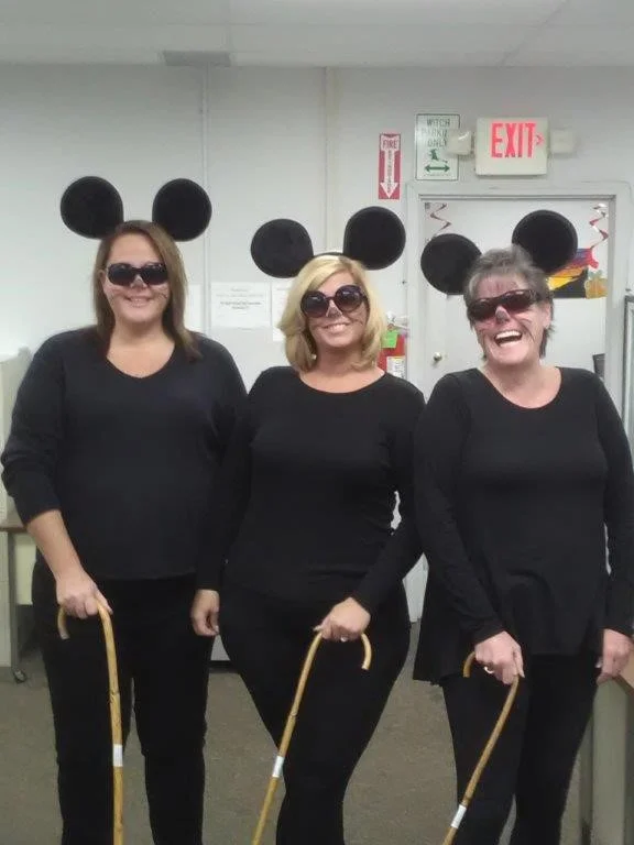 Another popular costume was this group effort - Three Blind Mice - featuring from left to right: Correen Eldred, Nicole Murphy and Carrie McClung.