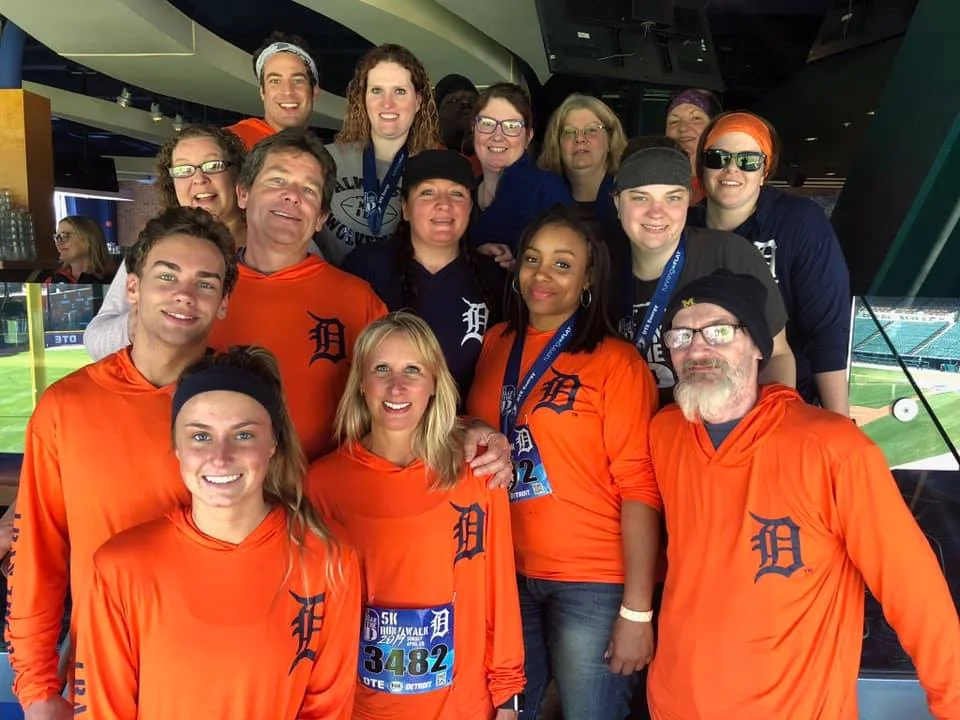 A team from Wallside Windows were ready to run at the recent I Ran the D event in Detroit.