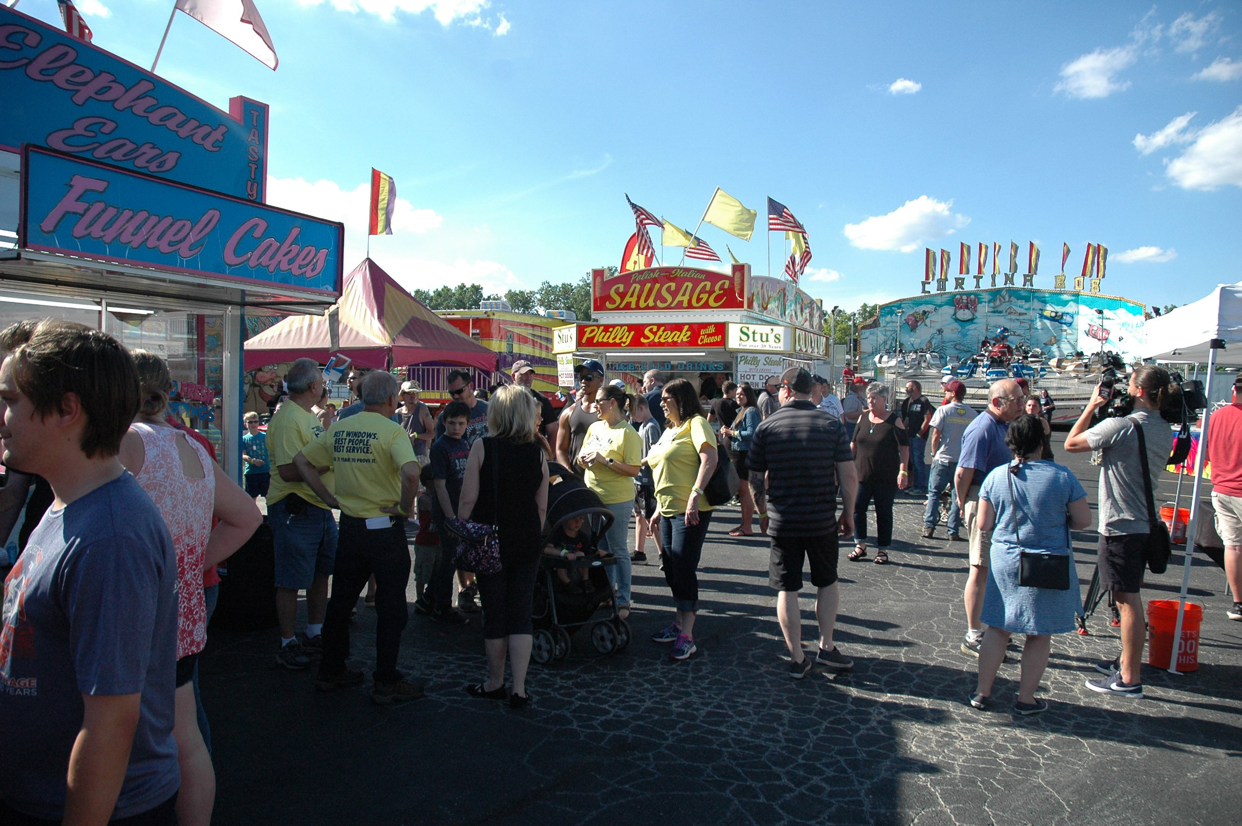 Wallside friends and families enjoyed games, rides and food at the Taylor Summer Festival this week – before it opened to the public.