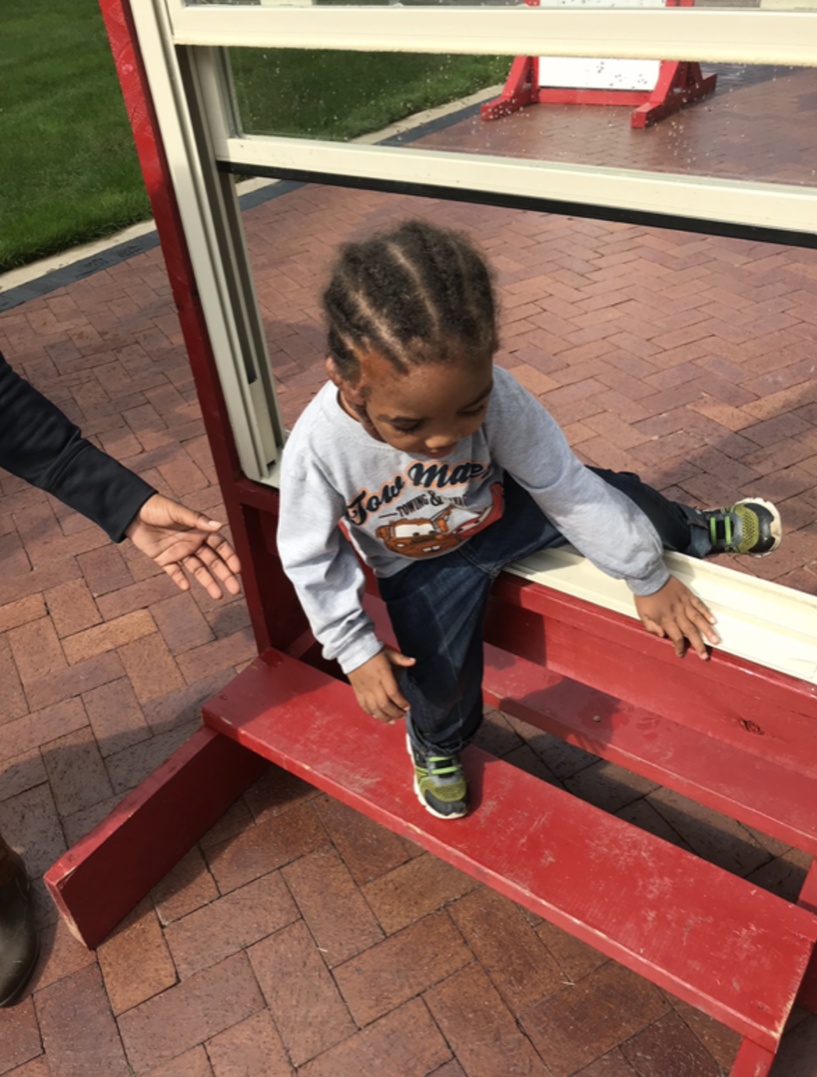 The Flat Rock Fire Department’s obstacle course teaches fire prevention, and uses Wallside Windows to demonstrate fire safety.