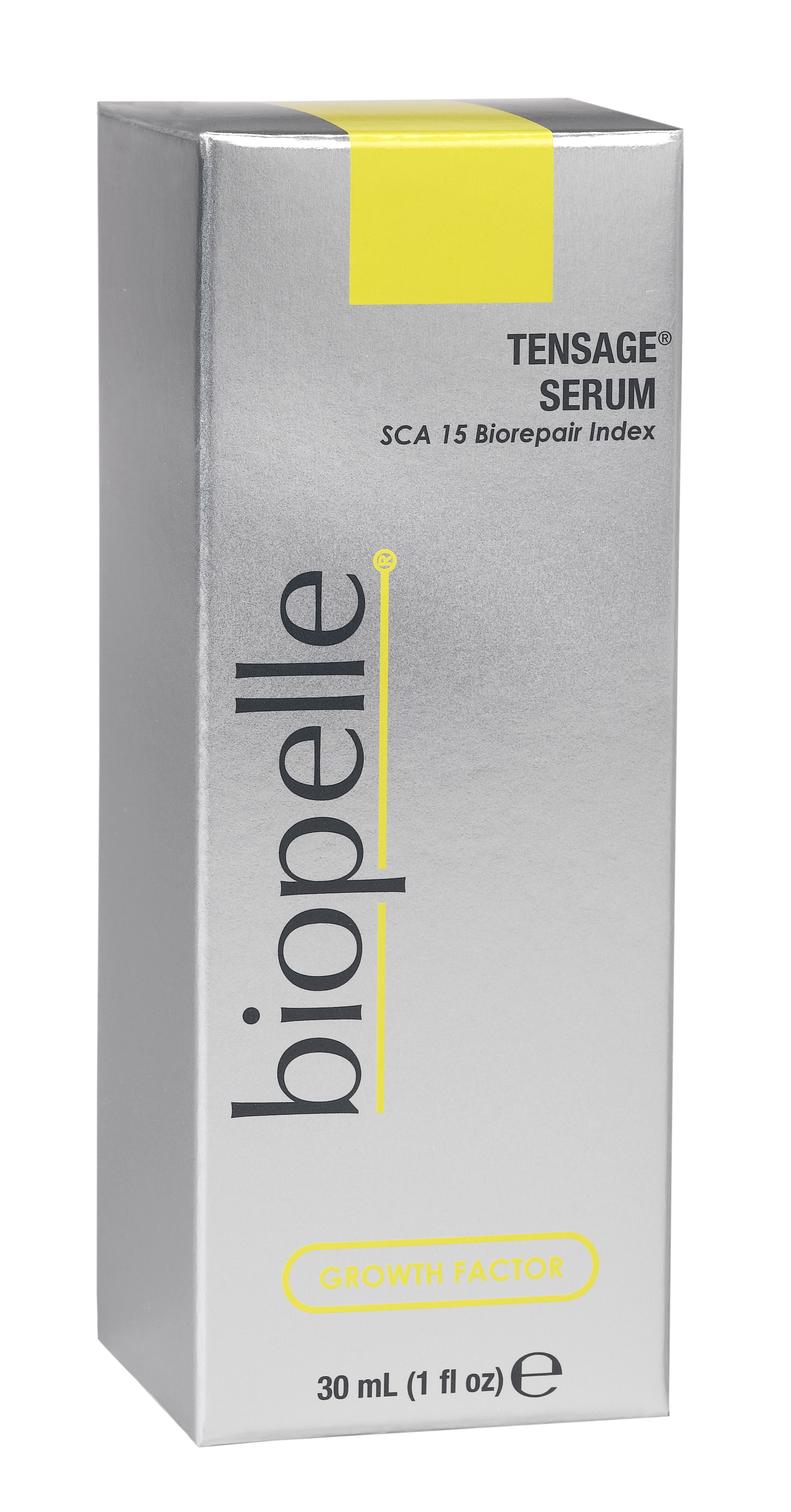 BiopelleTensage SerumGrowth factors help repair skin damage and restore elasticity, tone, and texture!