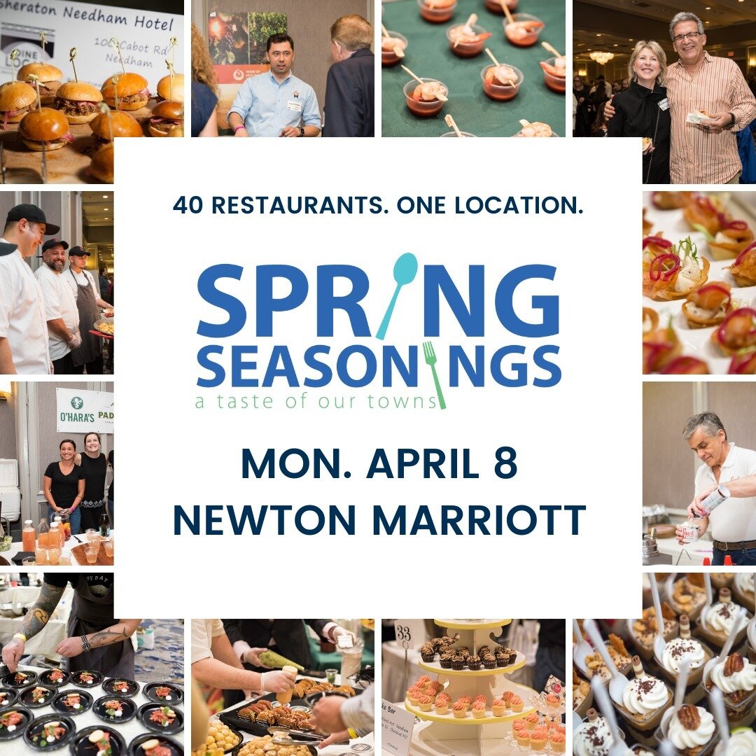 We are excited to be sponsoring this year's Spring Seasonings event, hosted by the @crrchamber at the @marriottnewton 
The wonderful event is back after a 5 year hiatus (thanks COVID) and will bring together 40 great restaurants from our local commun