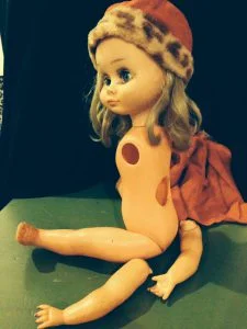Cynthia’s childhood doll ripped apart by an Iraqi police officer searching for a spying device