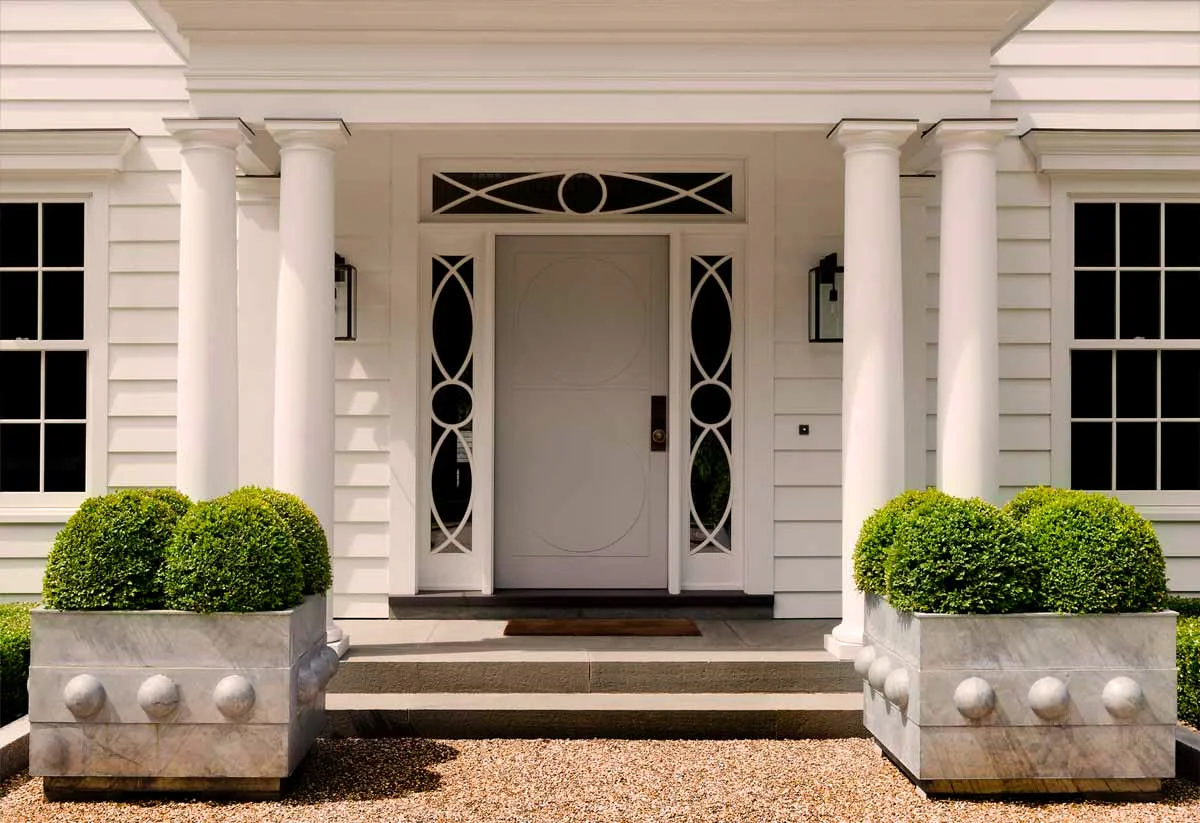 CUSTOM METAL PLANTERS, CUSTOM FRONT DOOR AND ENTRY