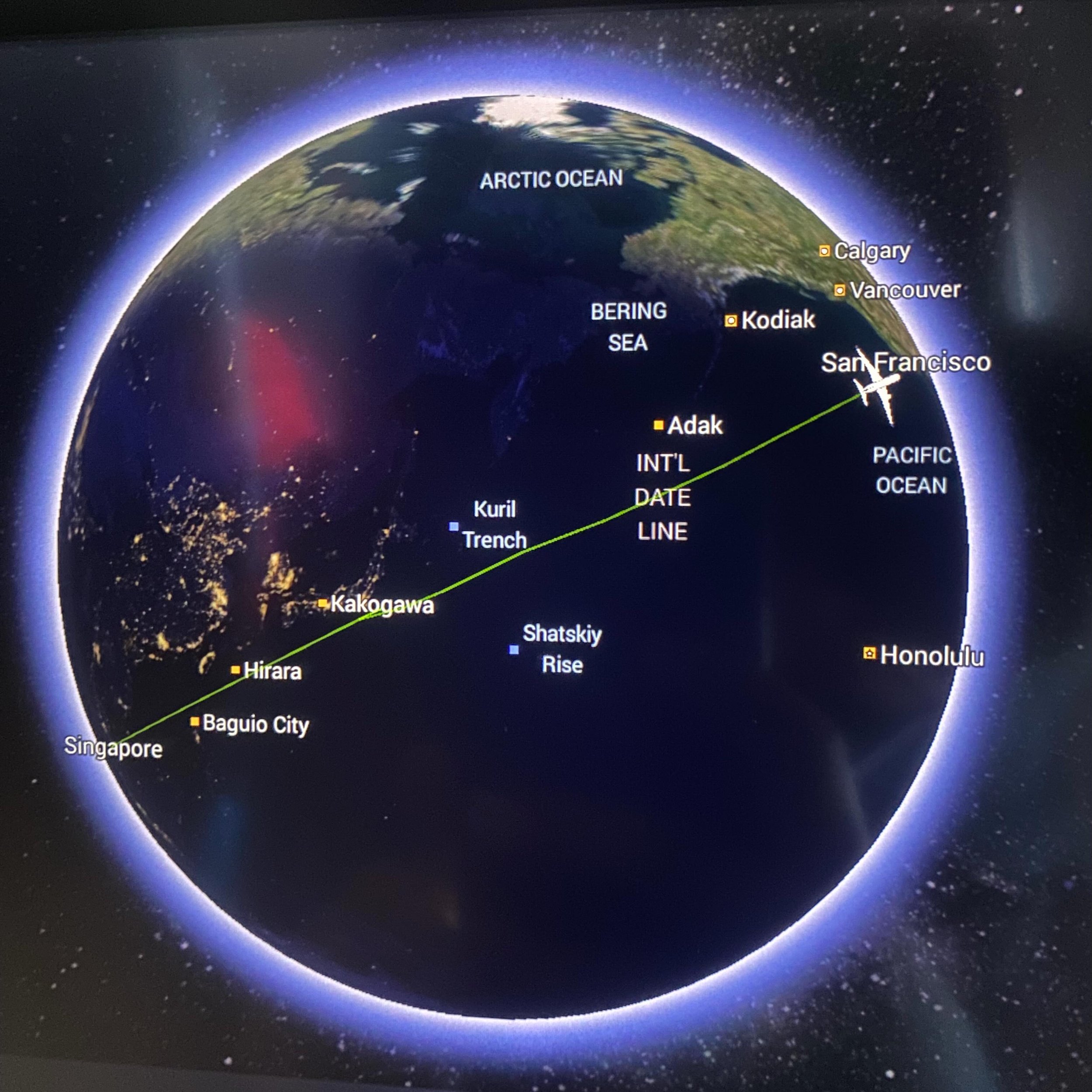 Did a little time travel today. Left Singapore at 9:30AM and arrived in SFO at 9:00AM. 
#everythingisfunifyouletitbe #havefun #ordont #yougettodecide