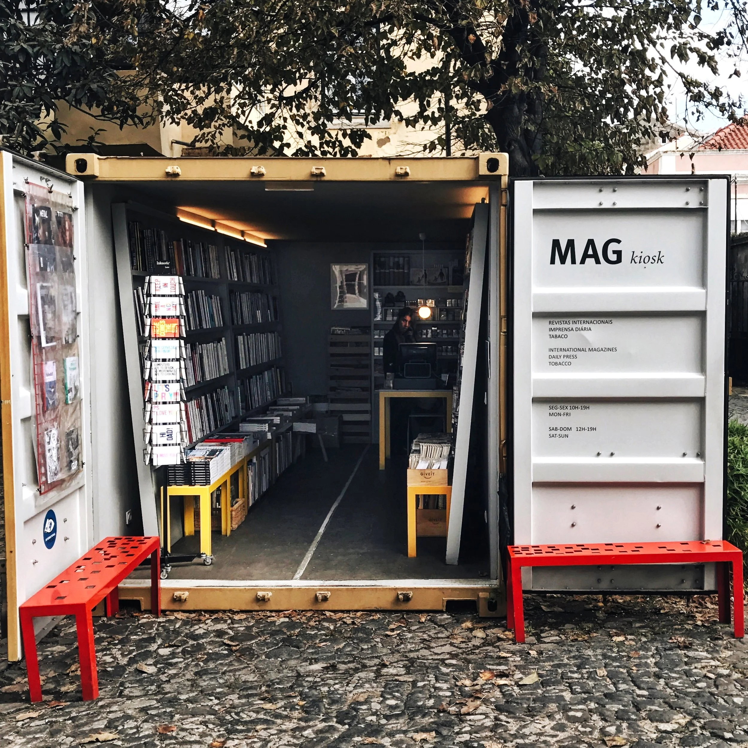 Magazine store in the LX Factory 
