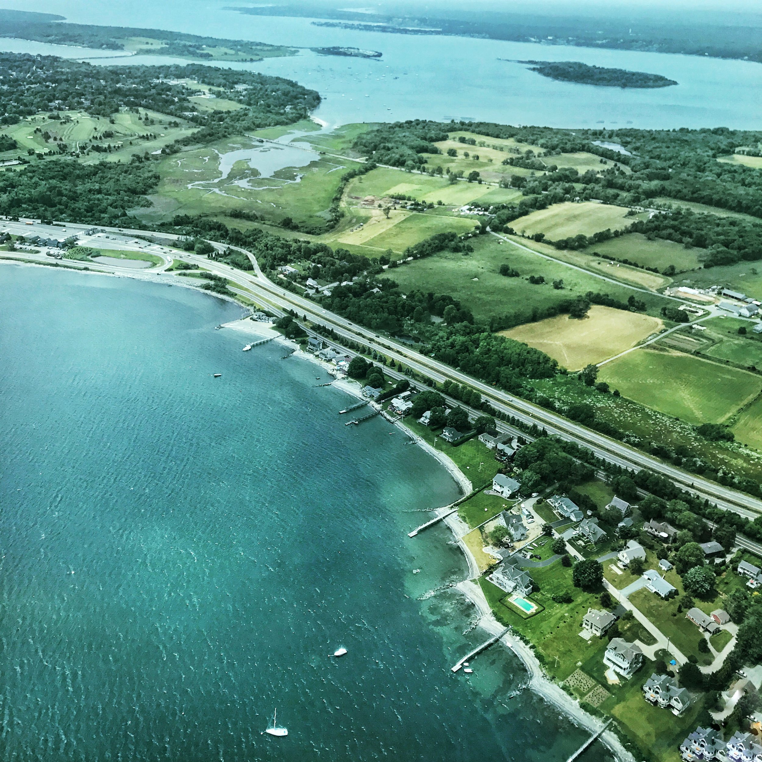 Somewhere over Rhode Island
