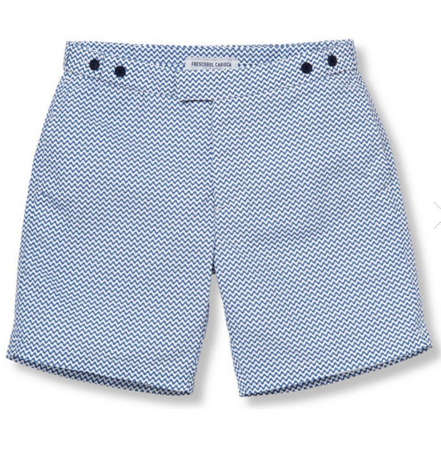 $250 - Frescobol Carioca swim trunks Frescobol Carioca makes some pretty incredible swim trucks. I love this pattern, fit and color way. Definitely gift to that person that’s been wearing the same swim trucks since high school!