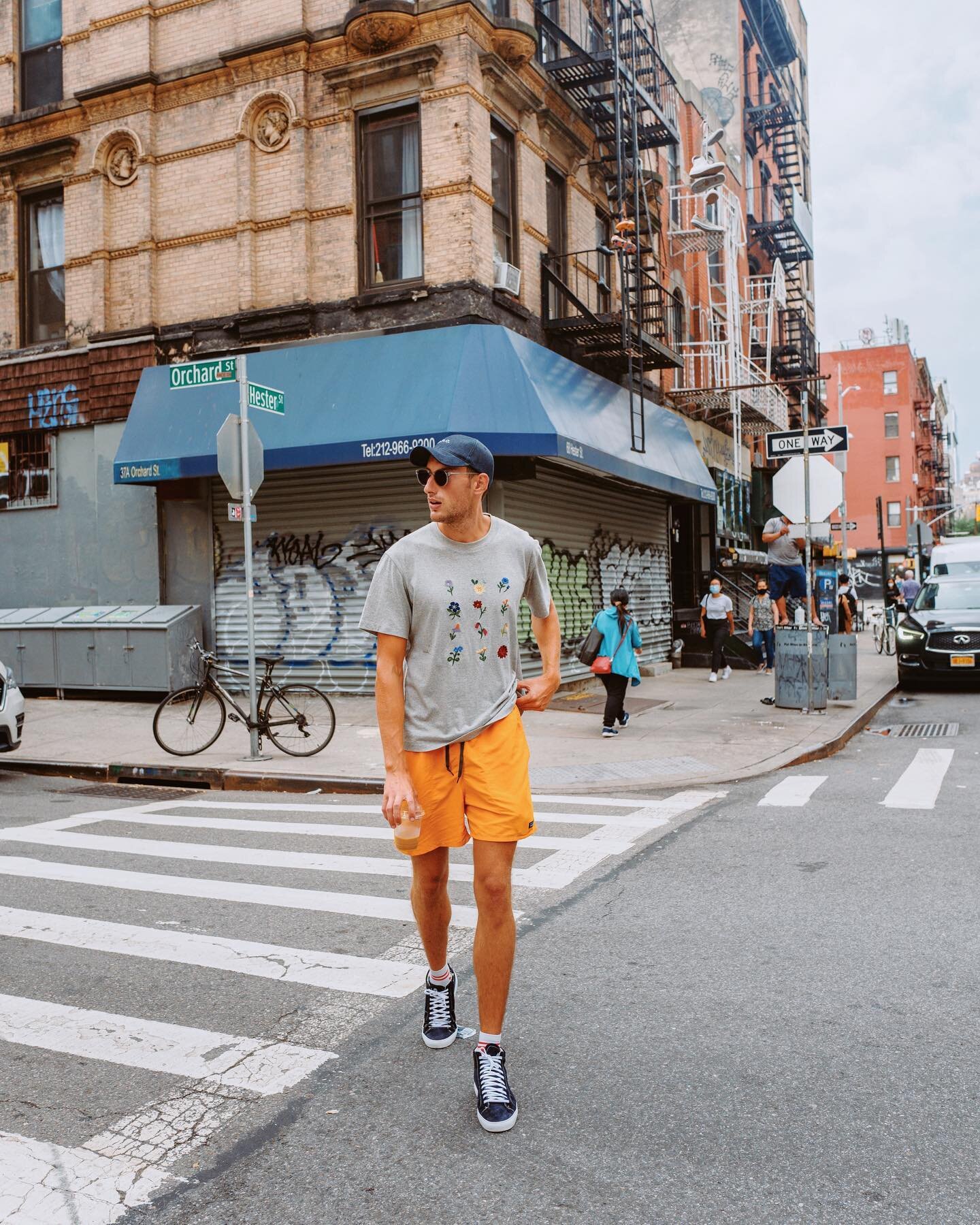 Coffee runs in the Lower East Side with my fav @patagonia shorts 🩳 🏃🏻☕️
