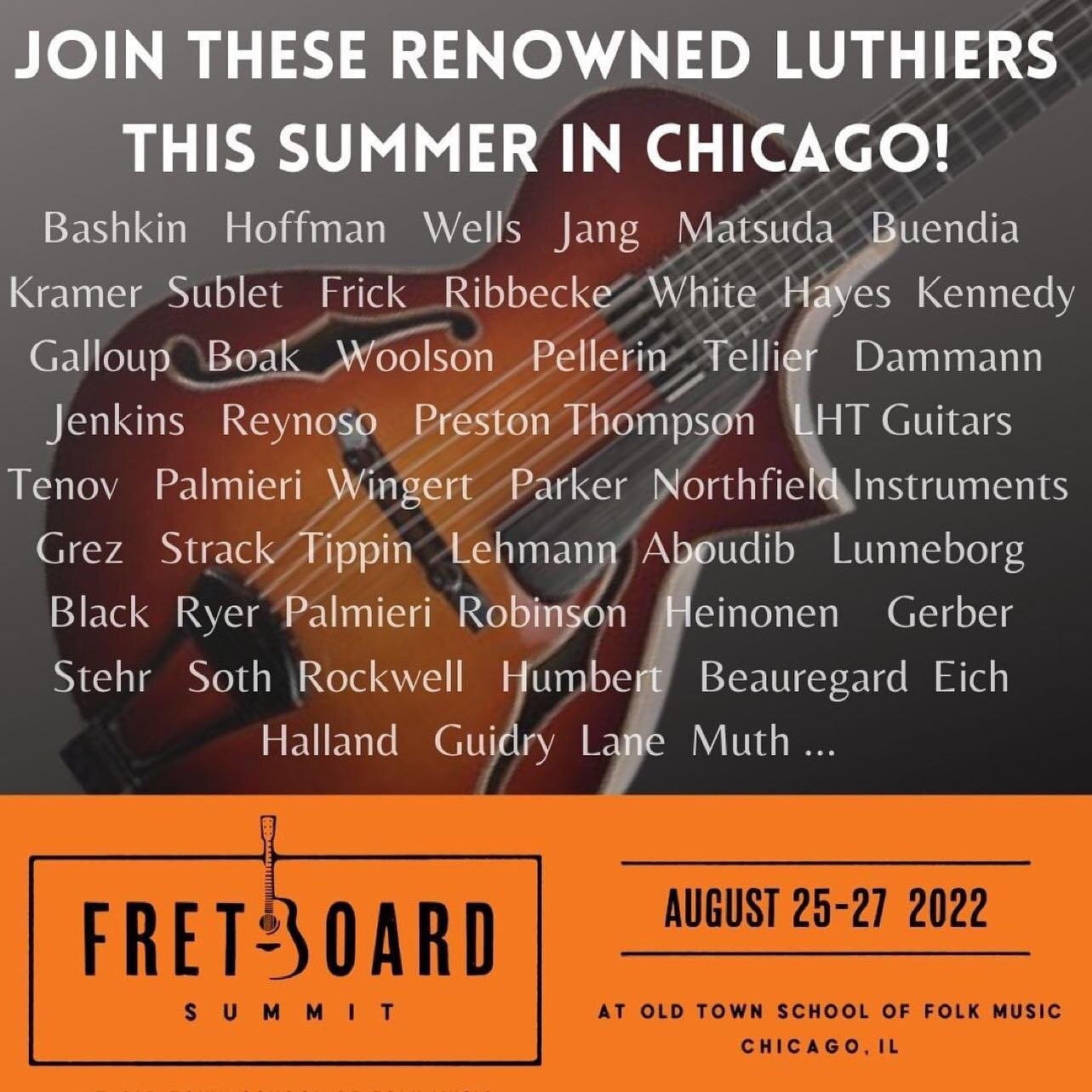 Excited to head to Chicago this week for the Fretboard Summit!!