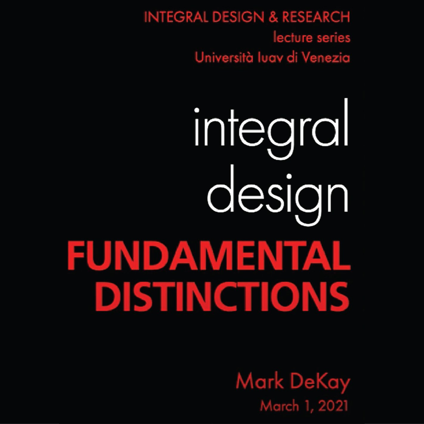 Integral Design + Research Playlist