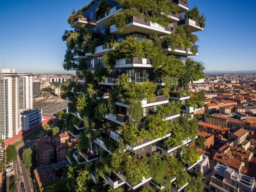 Torre del “Bosque vertical” de Milán inaugurada en 2014.