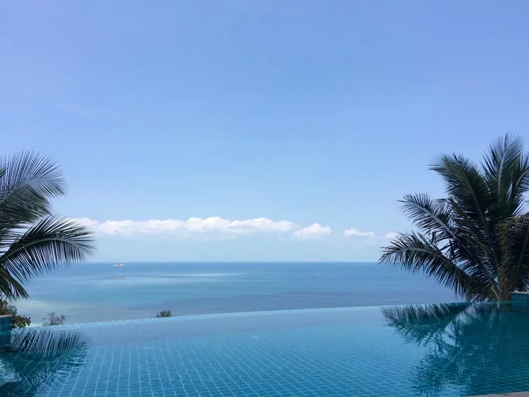 View from the pool at Sunset Hill, Koh Phangan